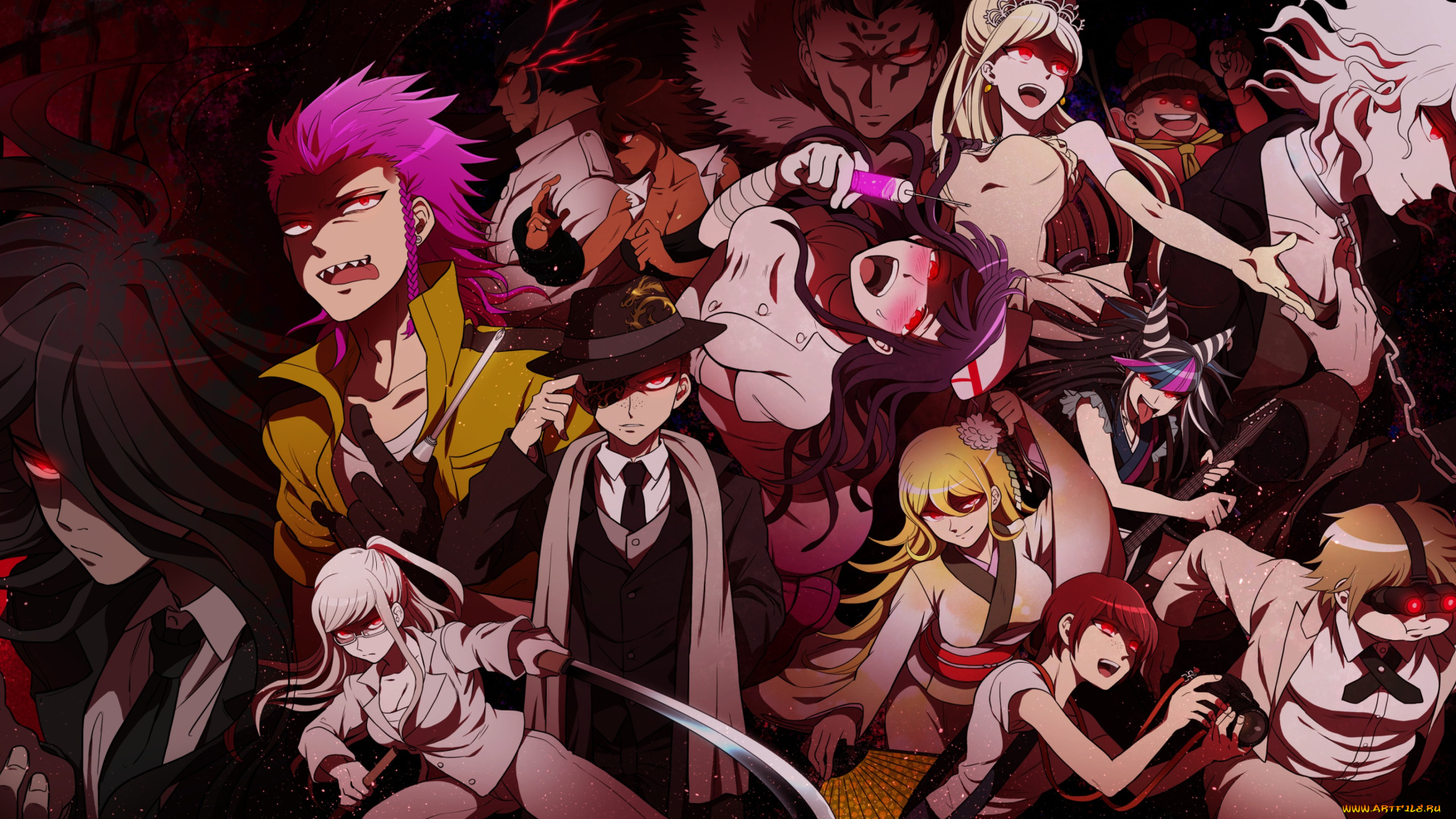 аниме, danganronpa, персонажи