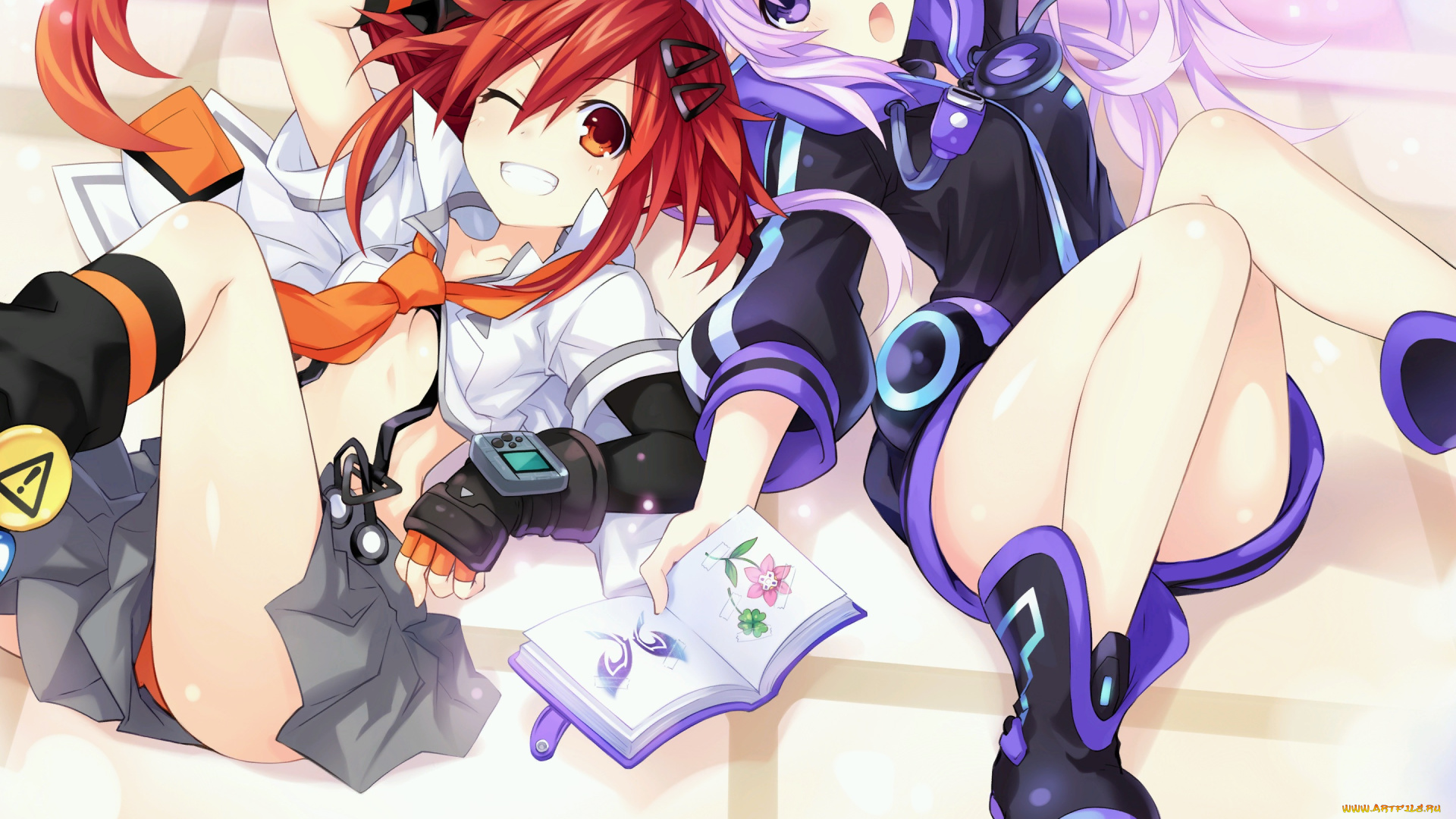 аниме, hyperdimension, neptunia, девушки