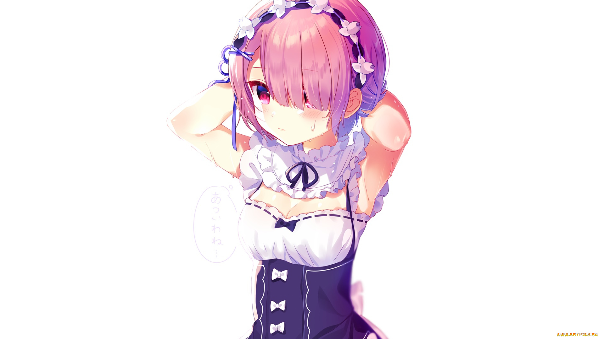 аниме, re, , zero, kara, hajimeru, isekai, seikatsu, взгляд, девушка, фон