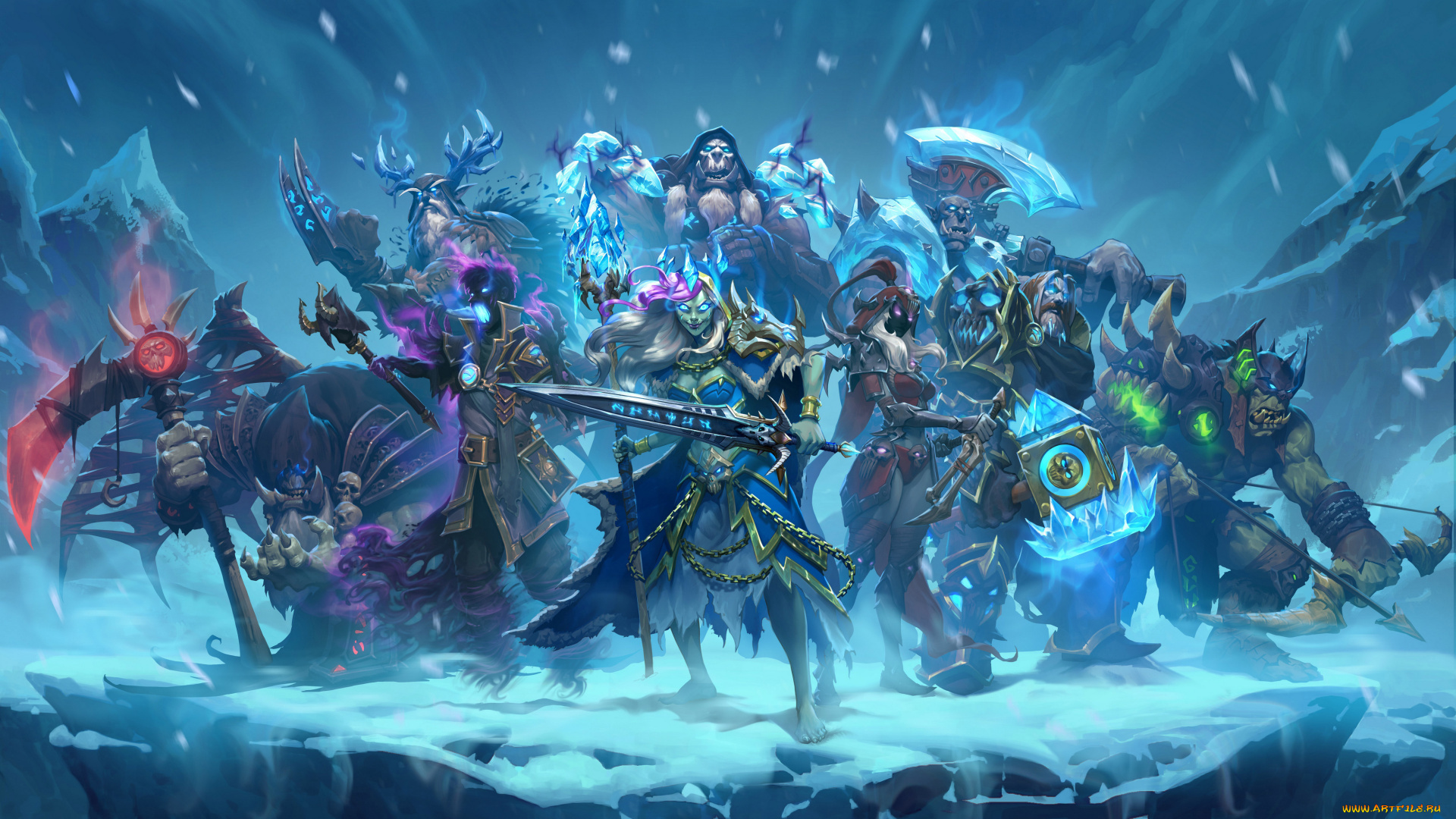 hearthstone, , knights, of, the, frozen, throne, видео, игры, ролевая, knights, of, the, frozen, throne, action