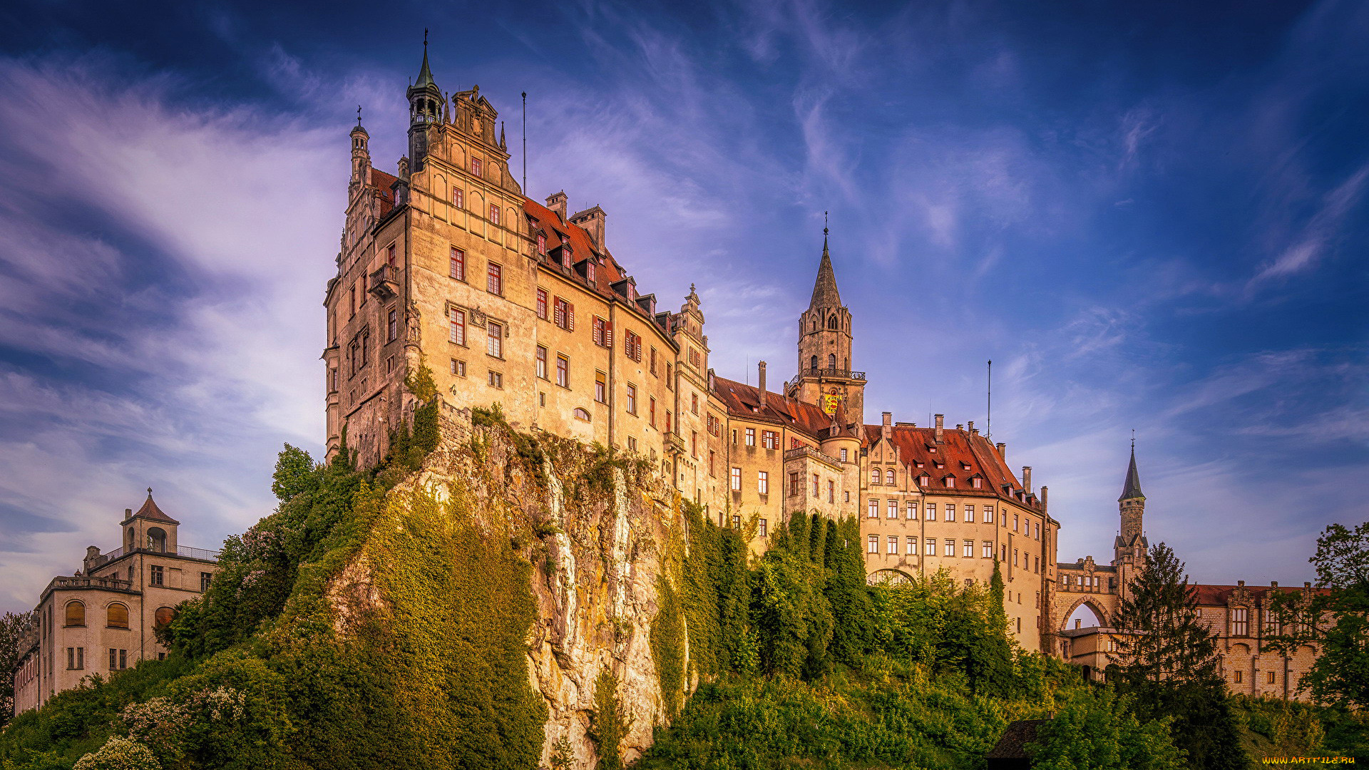 sigmaringen, castle, города, замки, германии, sigmaringen, castle