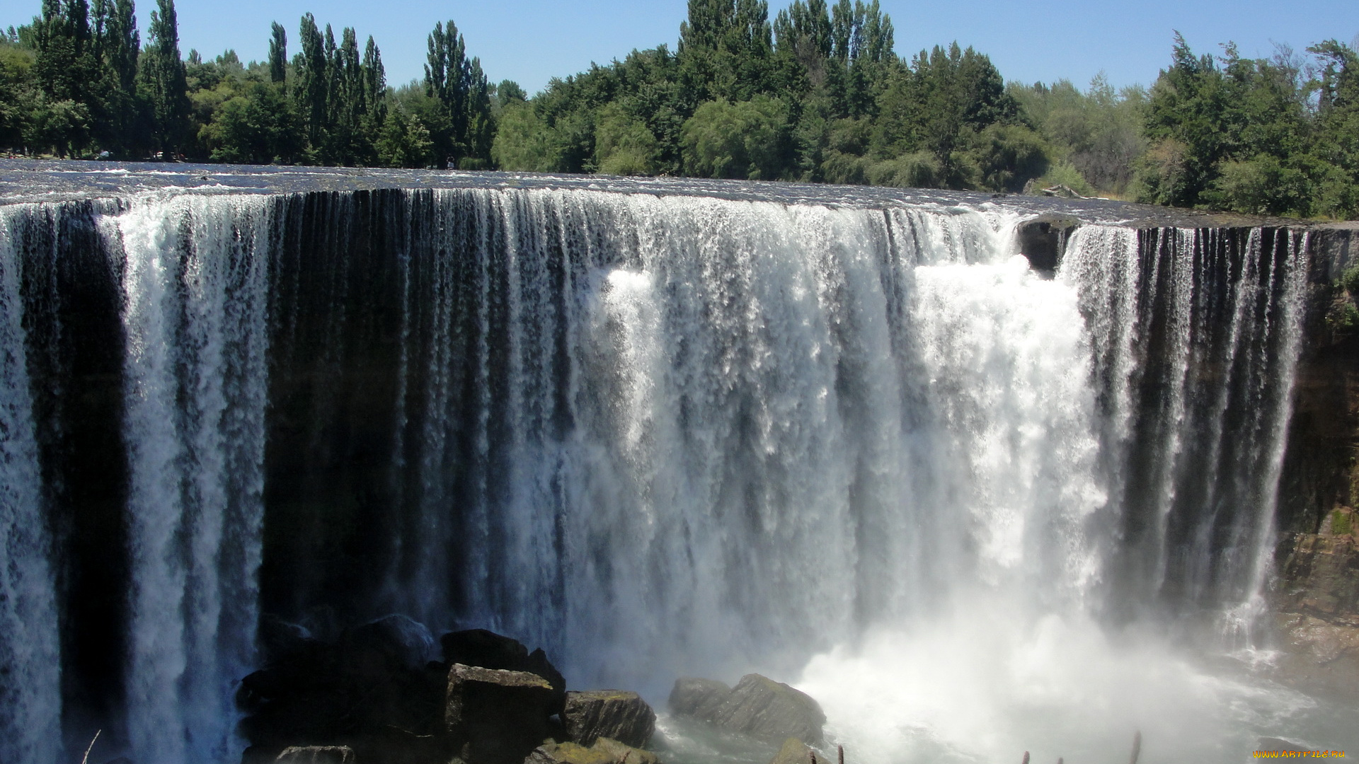 laja, falls, chile, природа, водопады