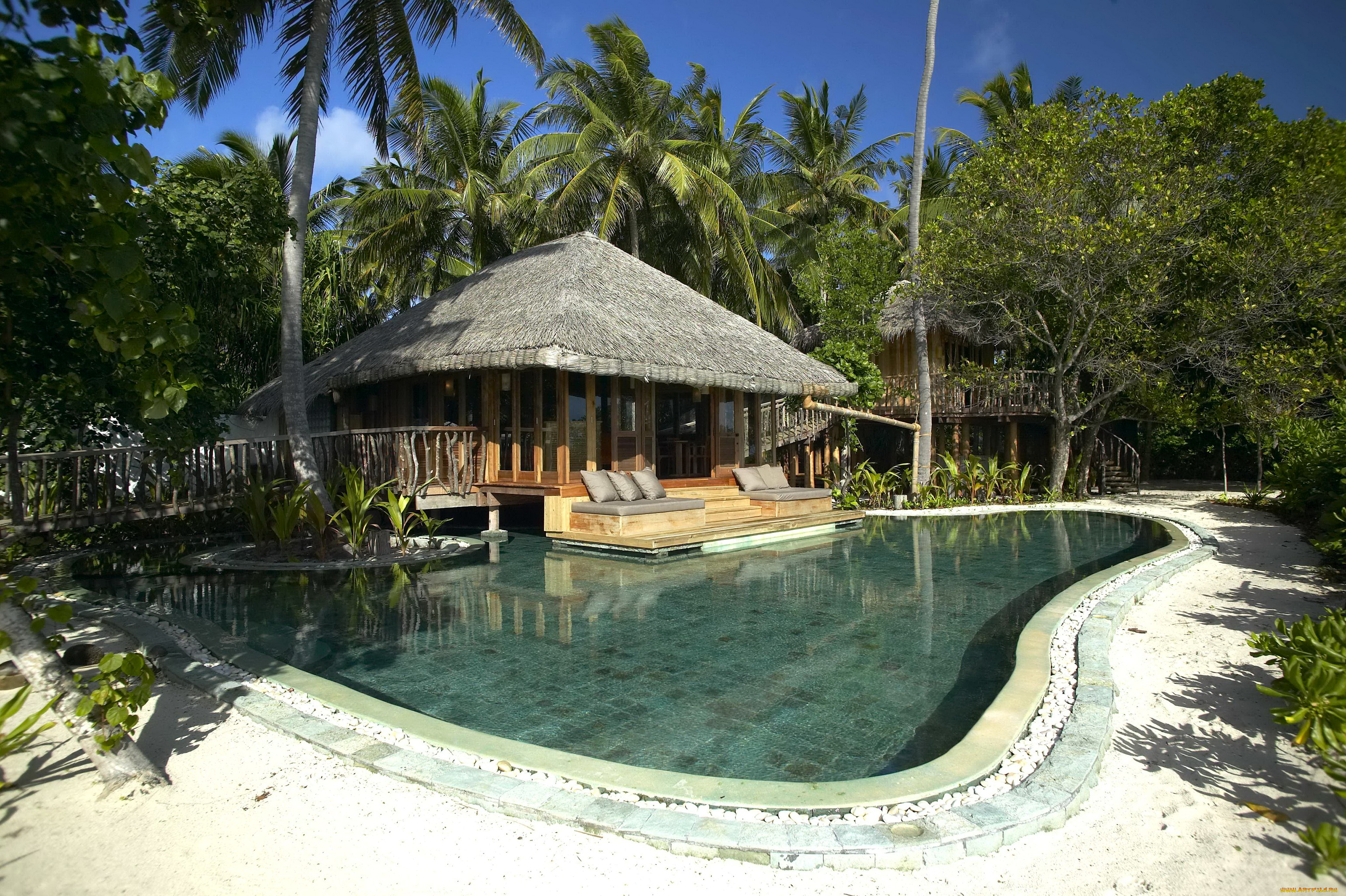 maldives, интерьер, бассейны, открытые, площадки