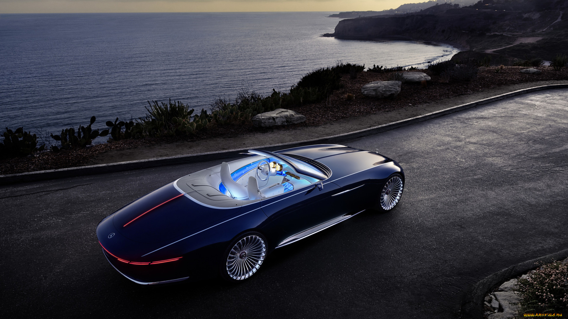 mercedes-maybach, vision, 6, cabriolet, ev, concept, 2017, автомобили, mercedes-benz, mercedes-maybach, vision, 6, cabriolet, ev, concept, 2017