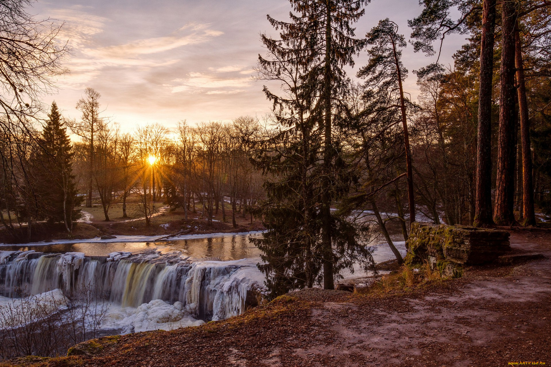 природа, водопады, простор