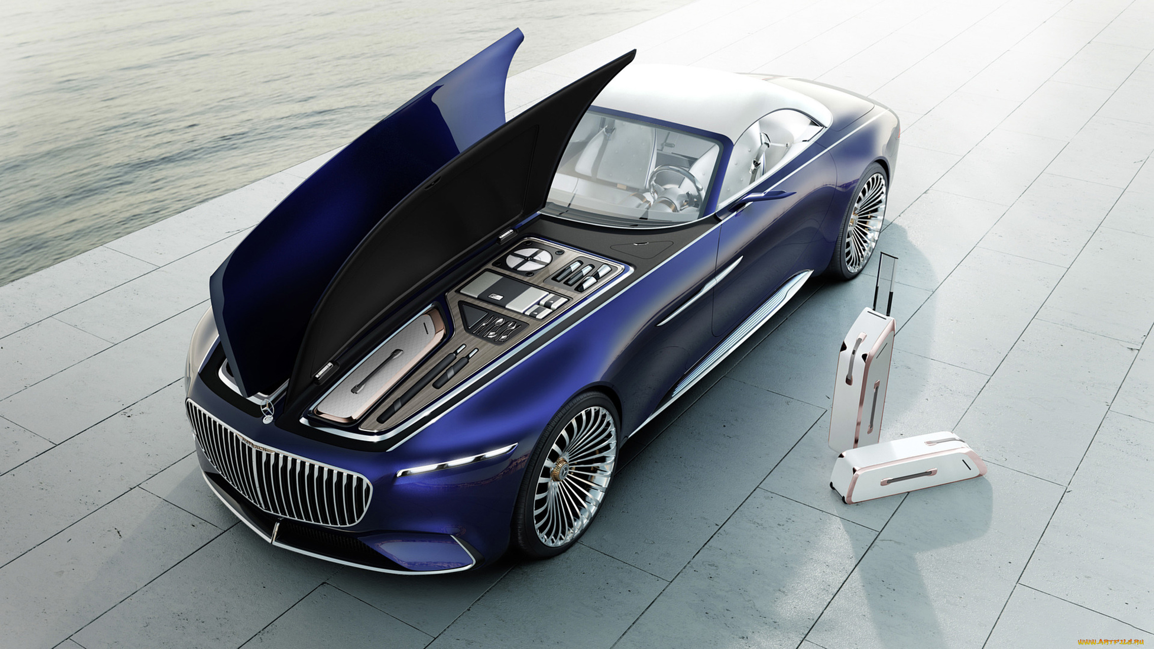 mercedes-maybach, vision, 6, cabriolet, ev, concept, 2017, автомобили, mercedes-benz, mercedes-maybach, vision, 6, cabriolet, ev, concept, 2017