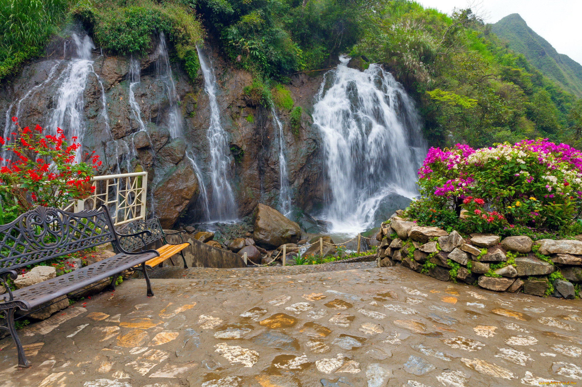 tien, sa, waterfall, vietnam, природа, водопады, tien, sa, waterfall
