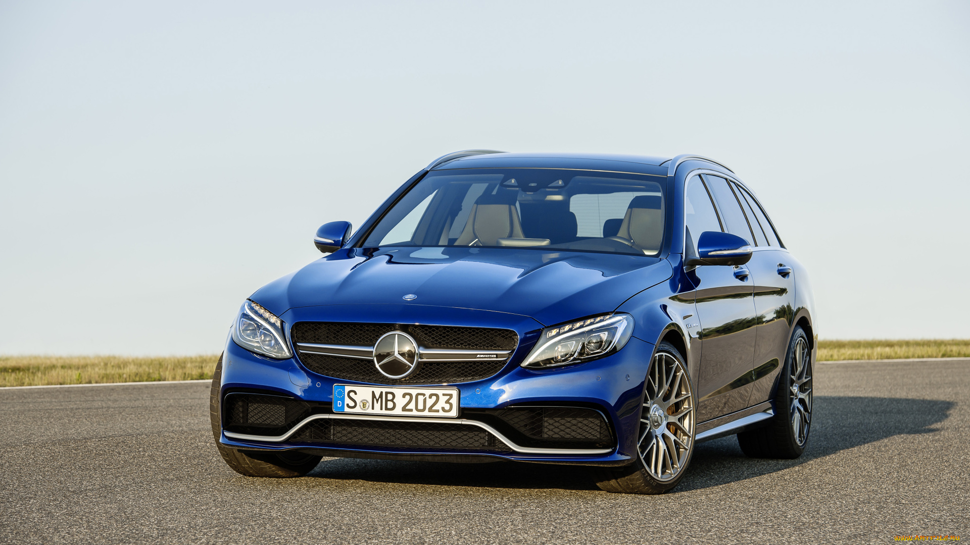 автомобили, mercedes-benz, с, 63, s, синий, -amg, mercedes, estate, s205, 2014г