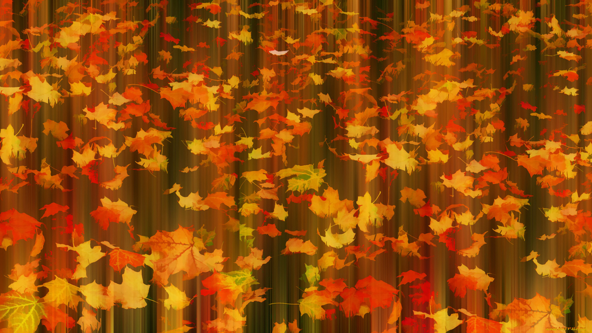 разное, компьютерный, дизайн, листья, осень, fall, in, motion