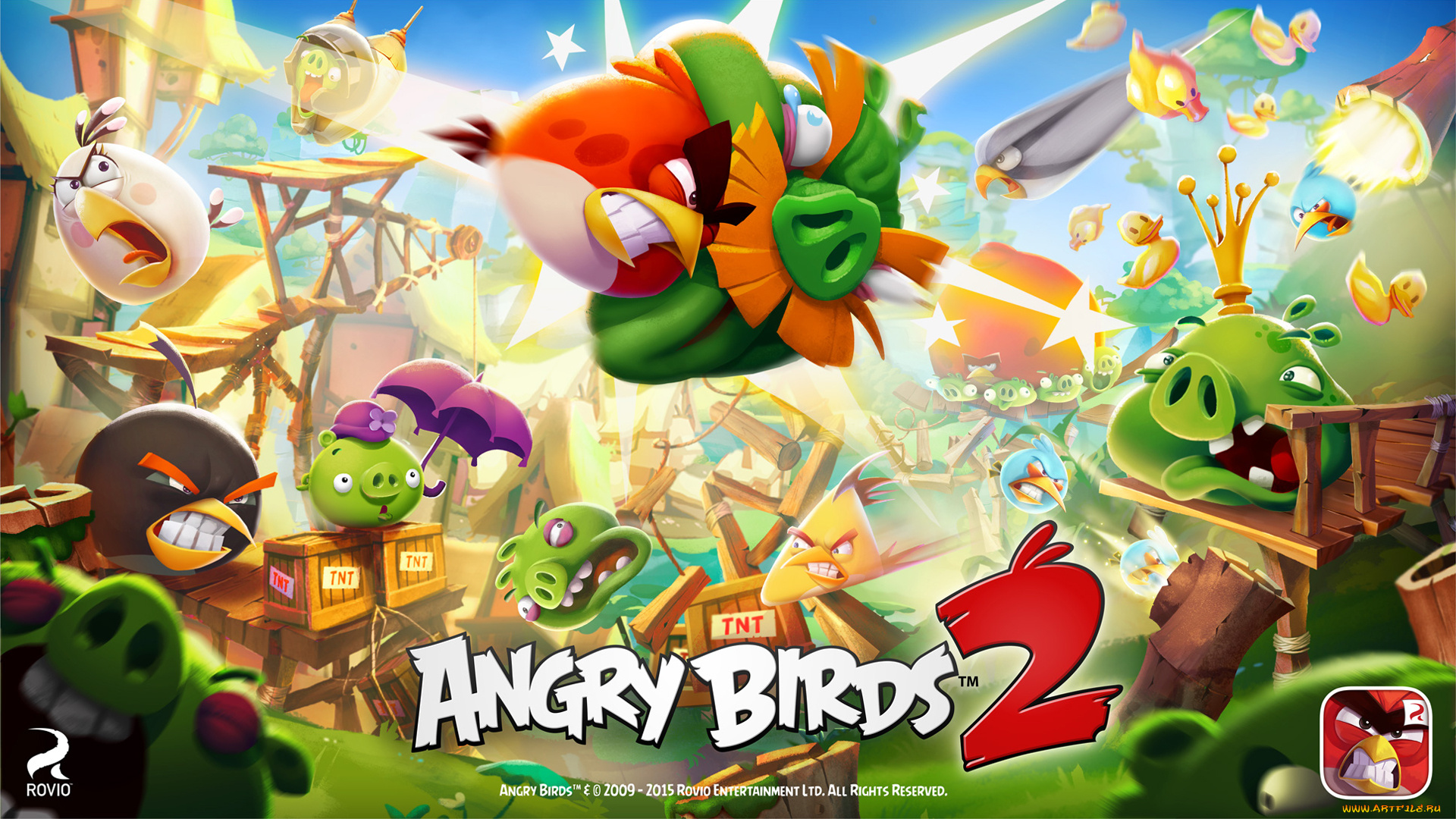 видео, игры, angry, birds, 2, angry, birds, 2