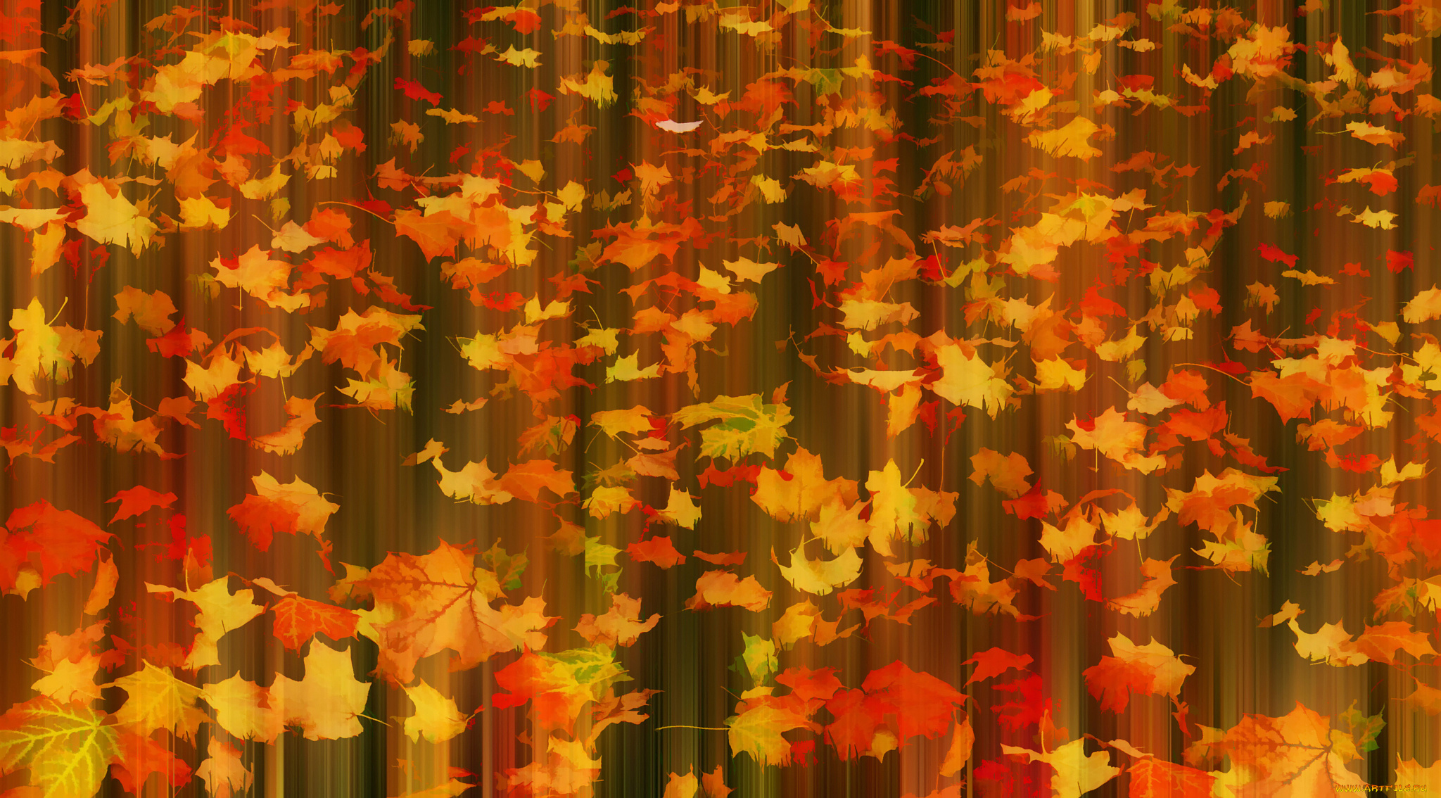 разное, компьютерный, дизайн, листья, осень, fall, in, motion