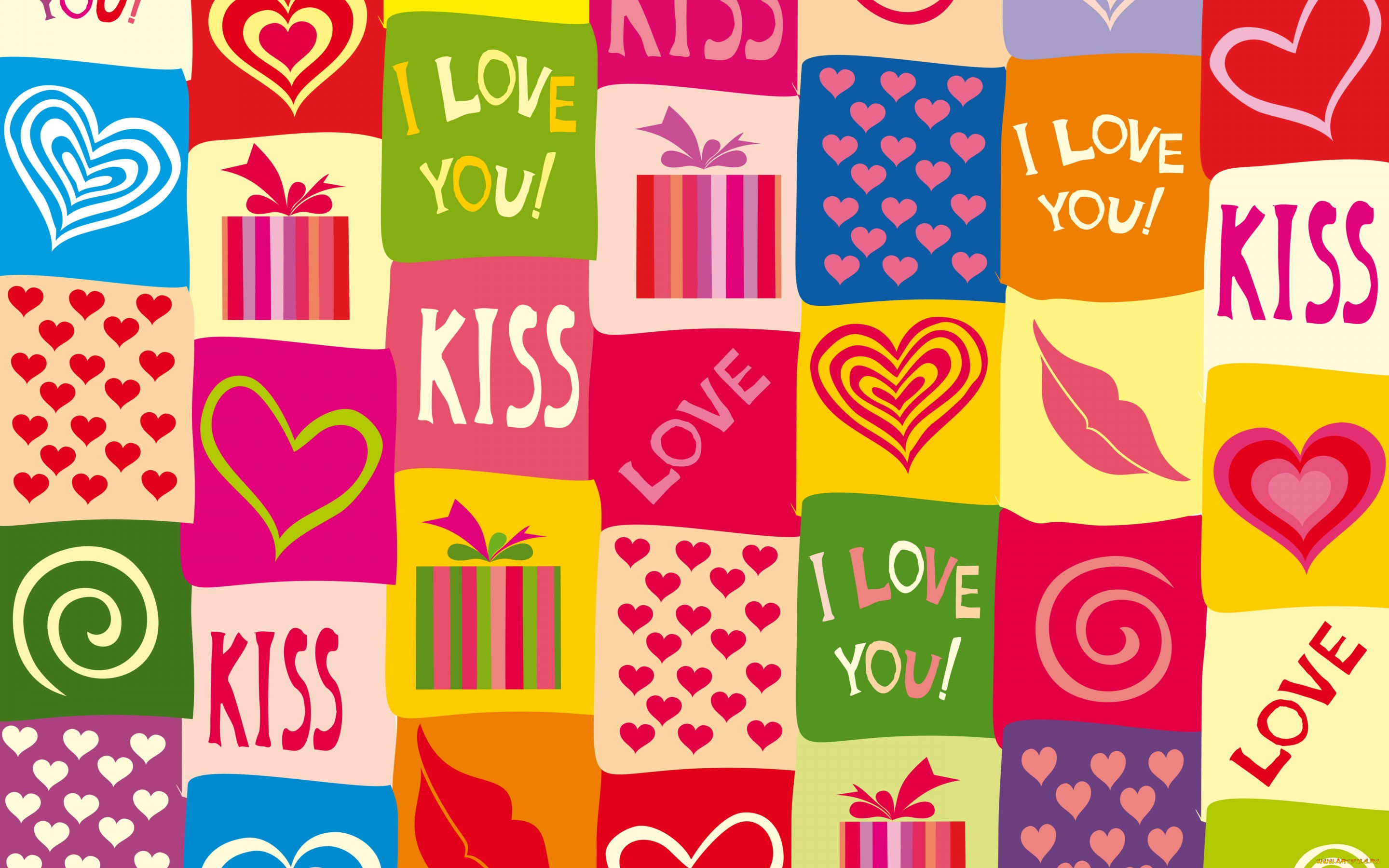 праздничные, день, святого, валентина, , сердечки, , любовь, colorful, sweet, сердечки, любовь, background, romantic, hearts, love, i, you