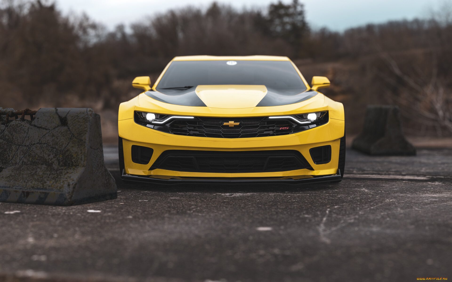 chevrolet, camaro, rs, bumble, bee, new, vision, автомобили, 3д, chevrolet, camaro, rs, bumble, bee, new, vision