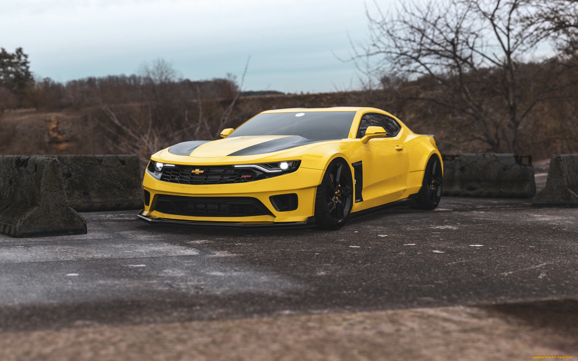 chevrolet, camaro, rs, bumble, bee, new, vision, автомобили, 3д, chevrolet, camaro, rs, bumble, bee, new, vision