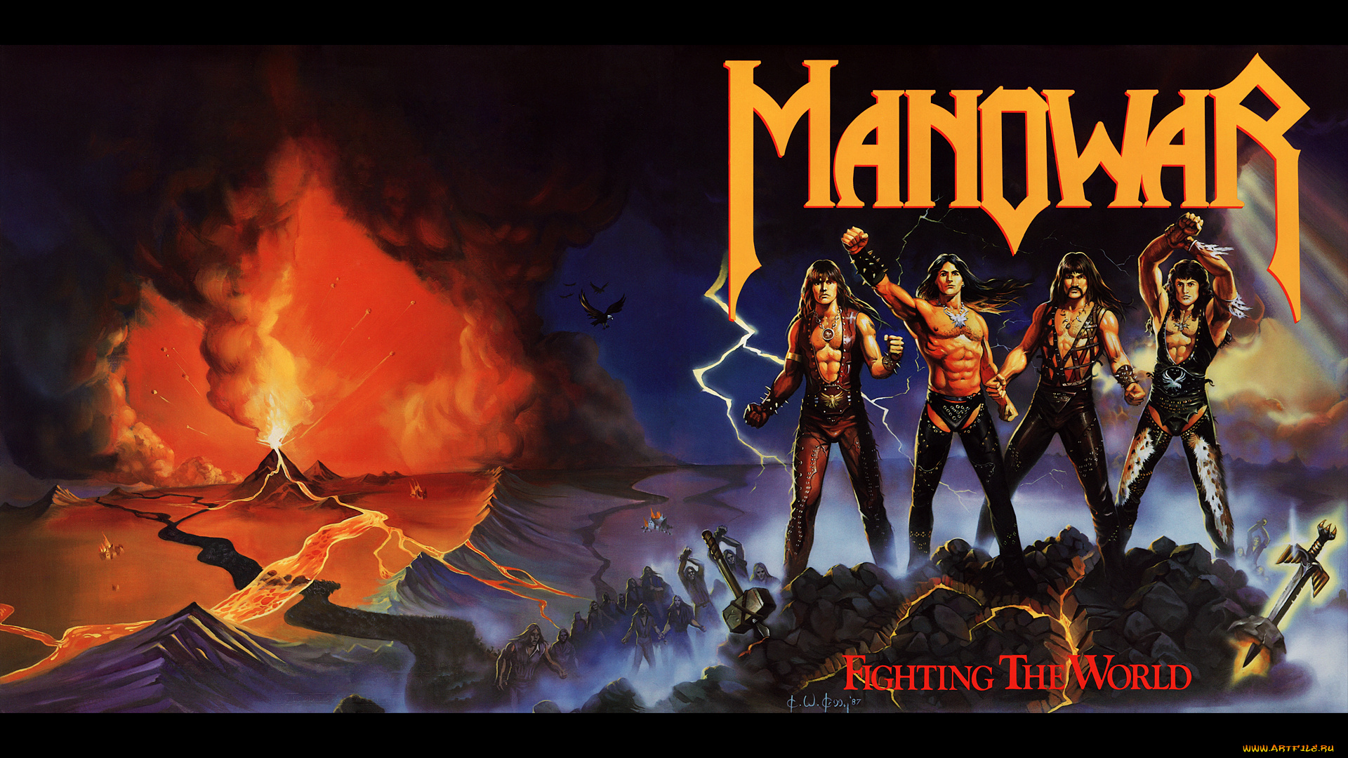 manowar, музыка, постер