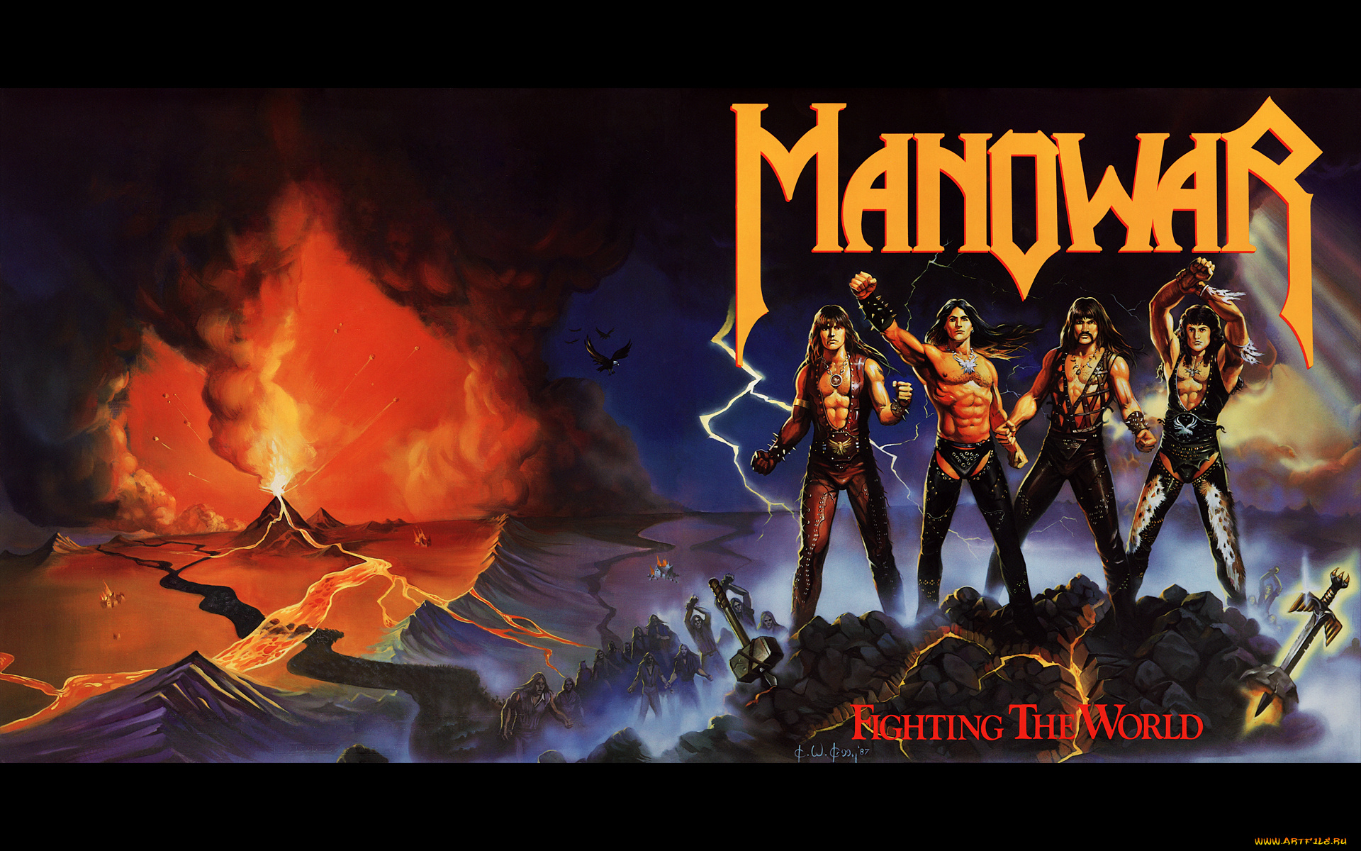 manowar, музыка, постер