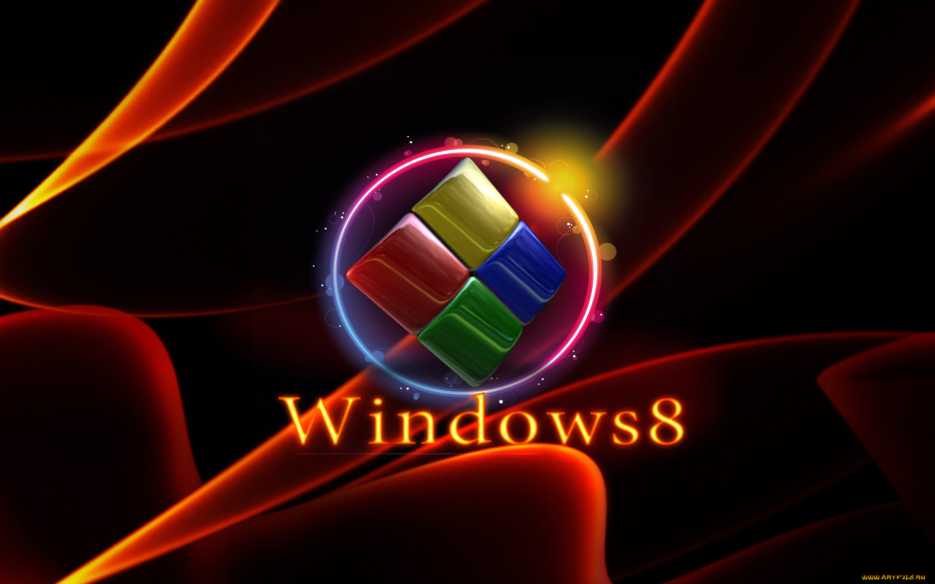 компьютеры, windows, логотип, фон