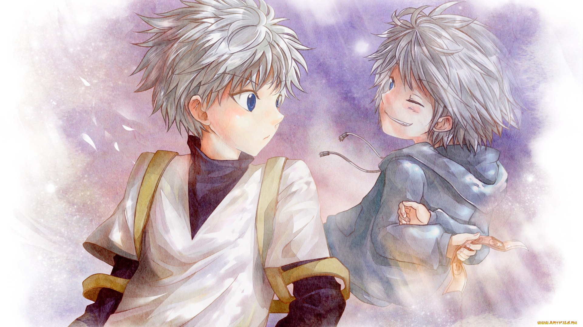 аниме, hunter, x, hunter, killua, zoldyck