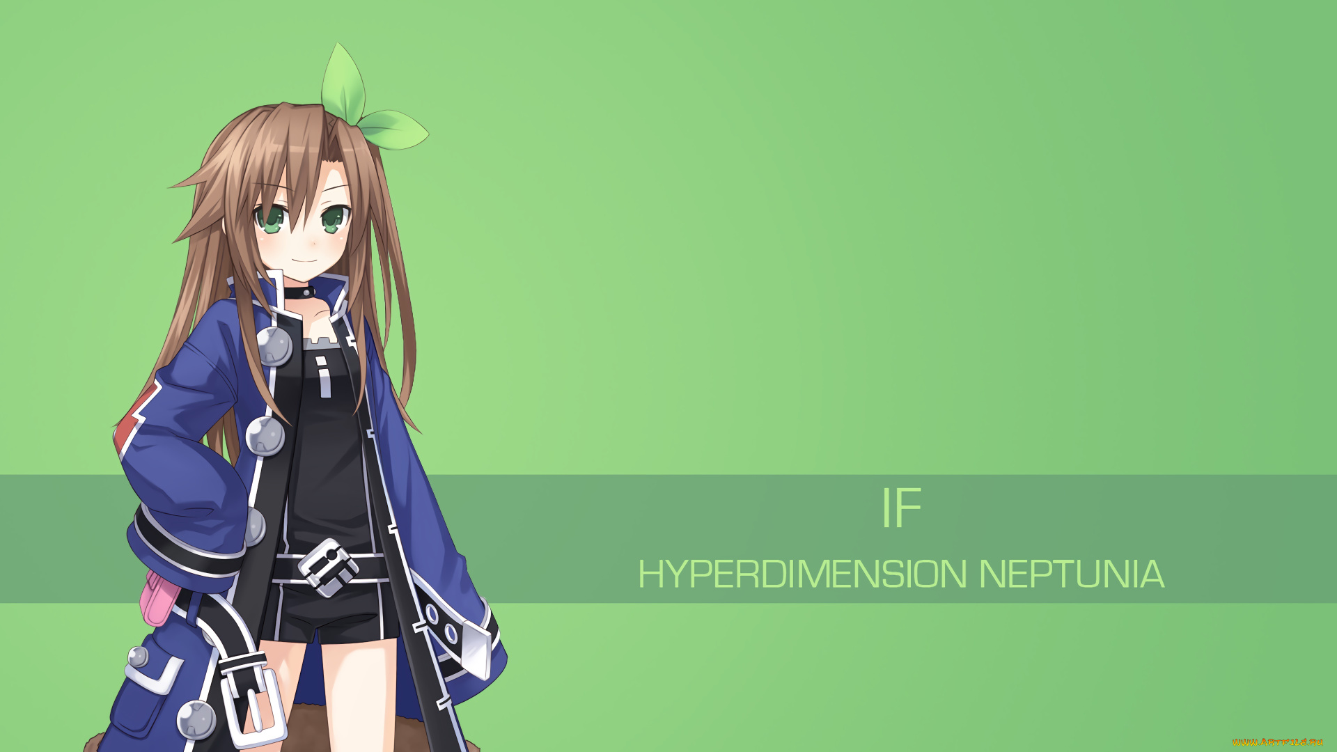 аниме, hyperdimension, neptunia, фон, взгляд, девушка