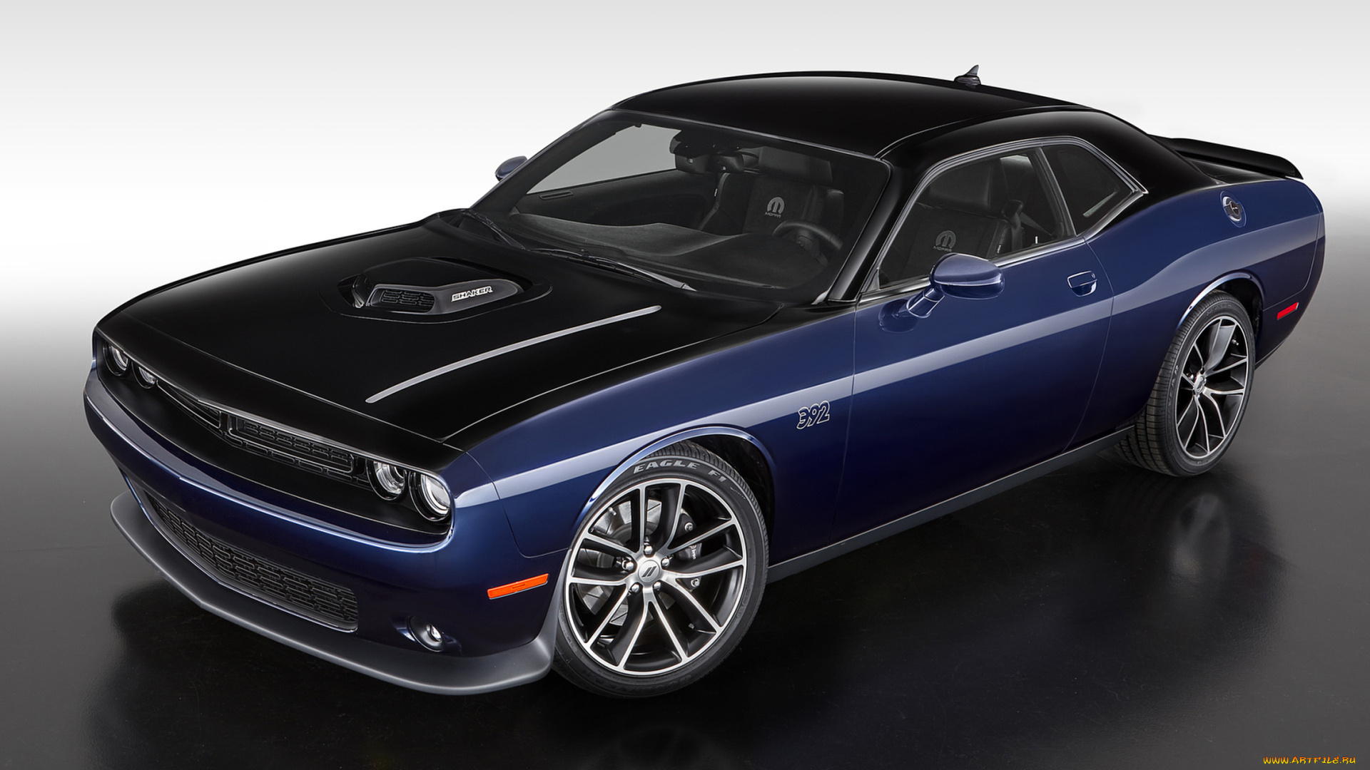 dodge, challenger, mopar, contusion, blue, 2017, автомобили, dodge, challenger, mopar, contusion, blue, 2017