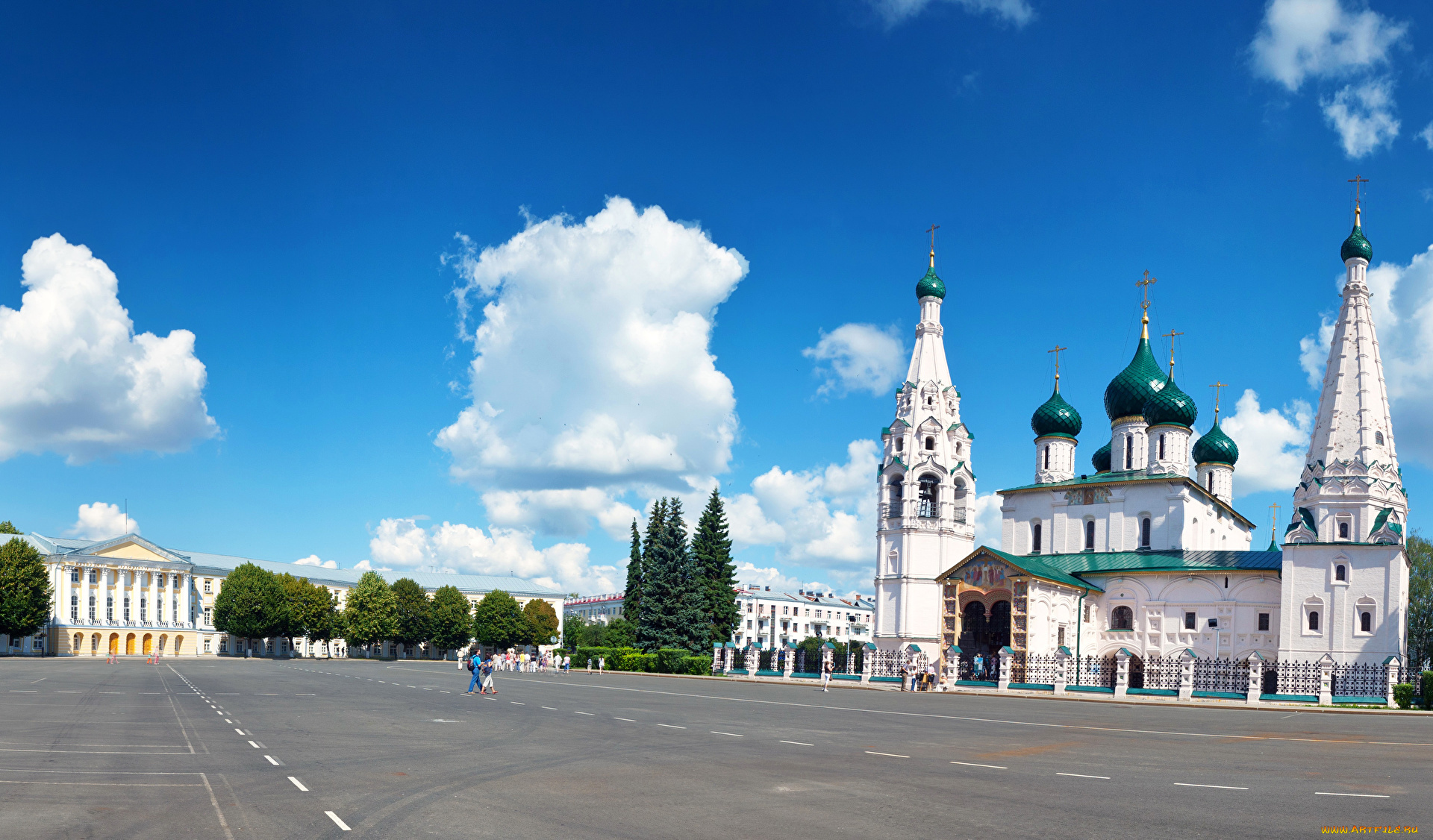 Ярославль, россия, города, -, православные, церкви, , монастыри, площадь, ярославль, церковь, здания