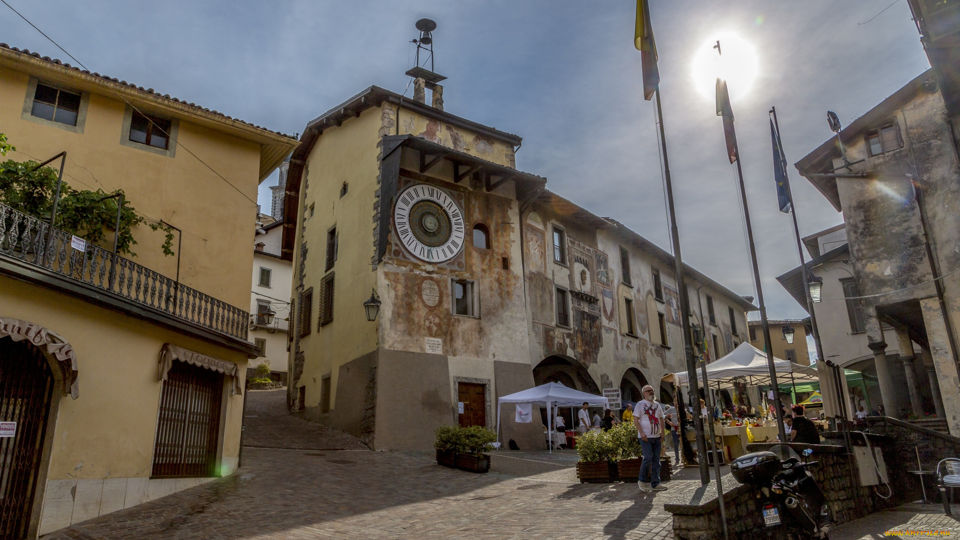 clusone, bergamo, italy, города, -, улицы, , площади, , набережные