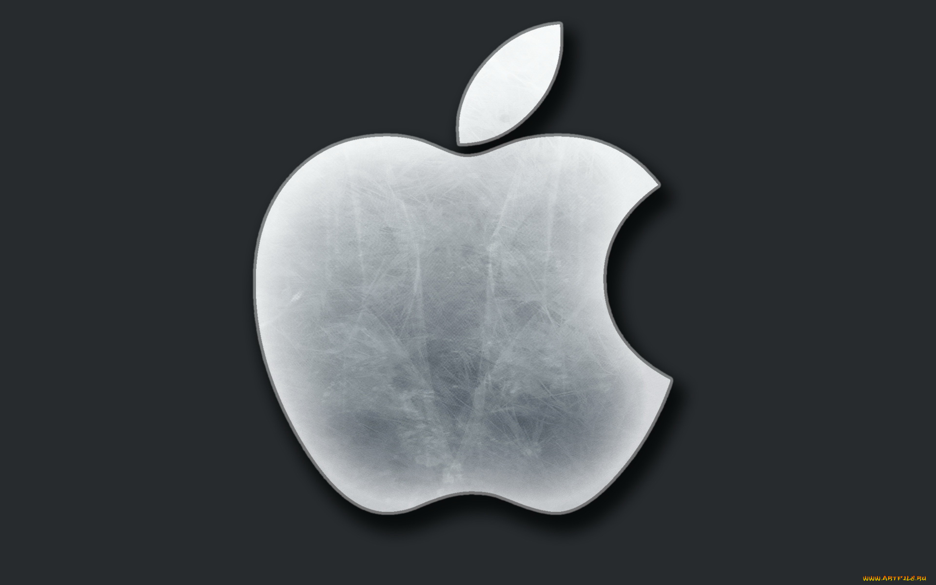 компьютеры, apple, тёмный, логотип, яблоко