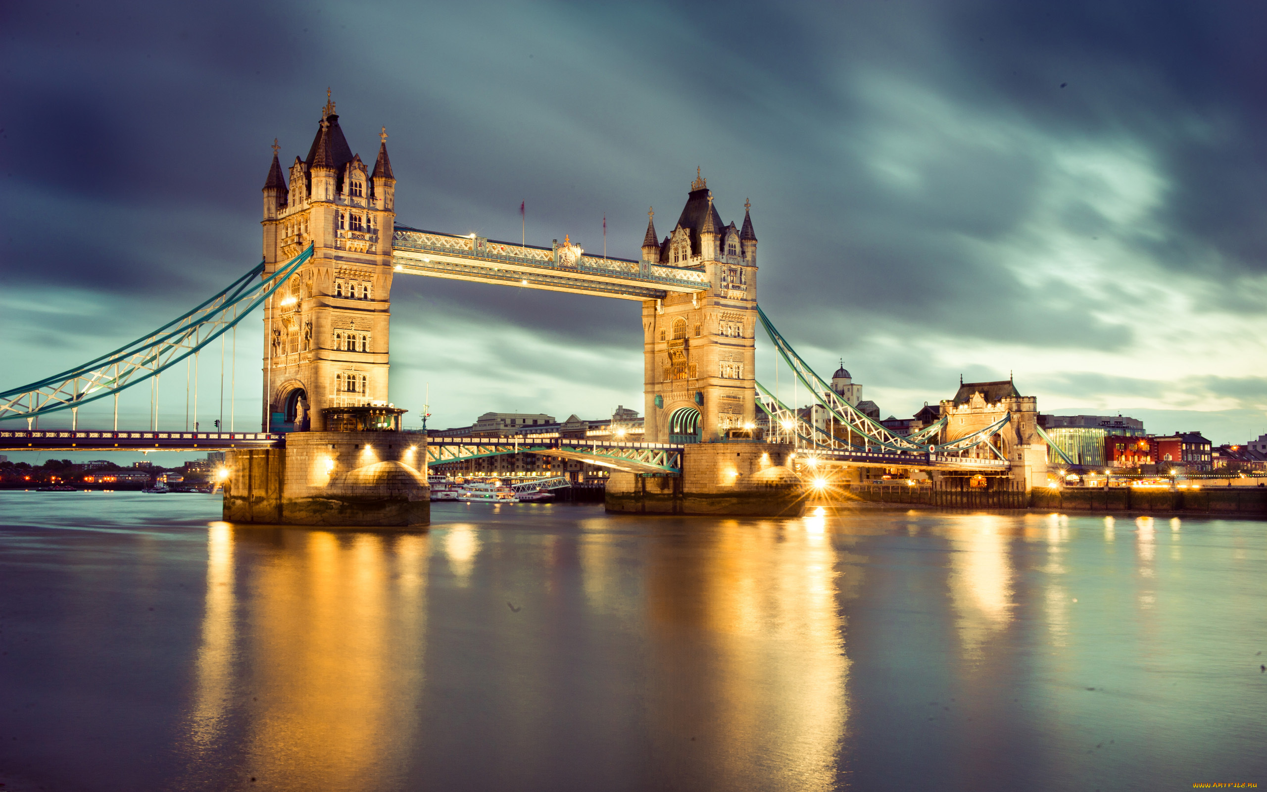 tower, bridge, london, englan, города, лондон, великобритания