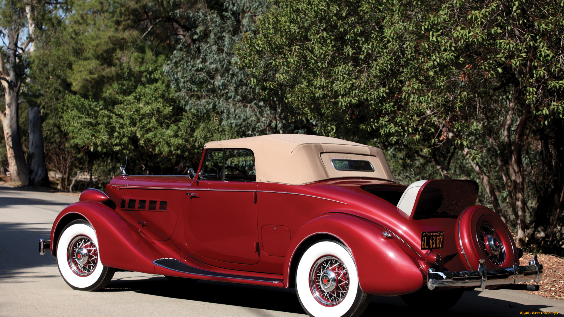 автомобили, классика, 1204-859, packard, 1935г, roadster, coupe, eight, super