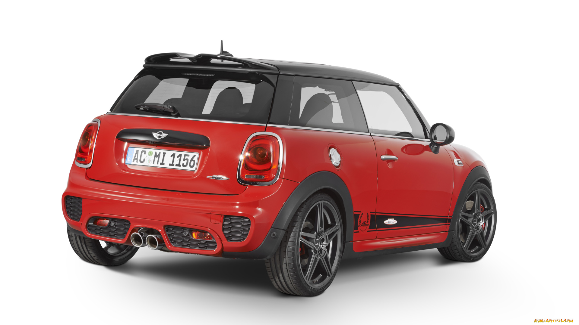 автомобили, mini, f56, ac, schnitzer, works, cooper, красный, 2015г, john