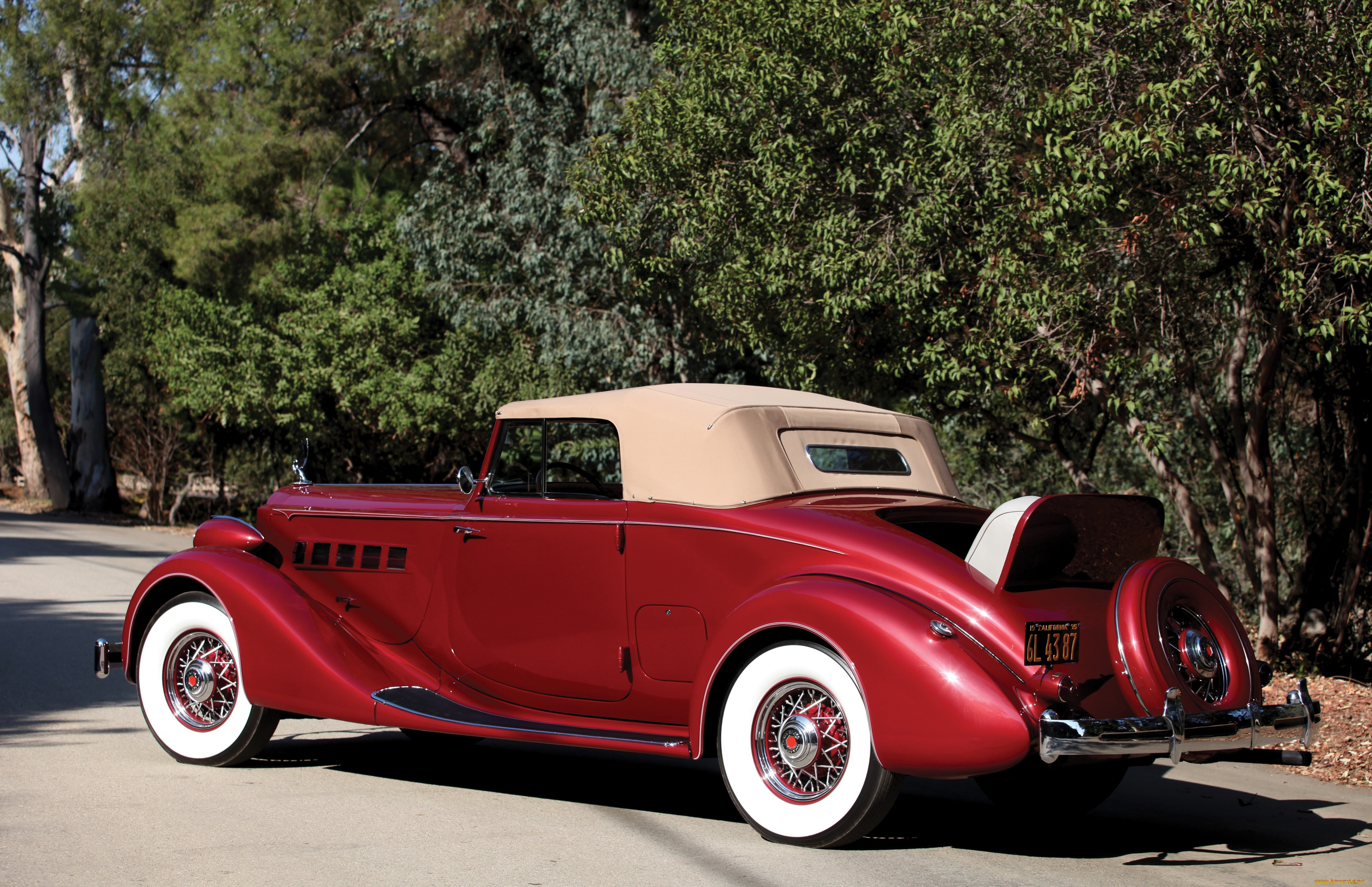 автомобили, классика, 1204-859, packard, 1935г, roadster, coupe, eight, super