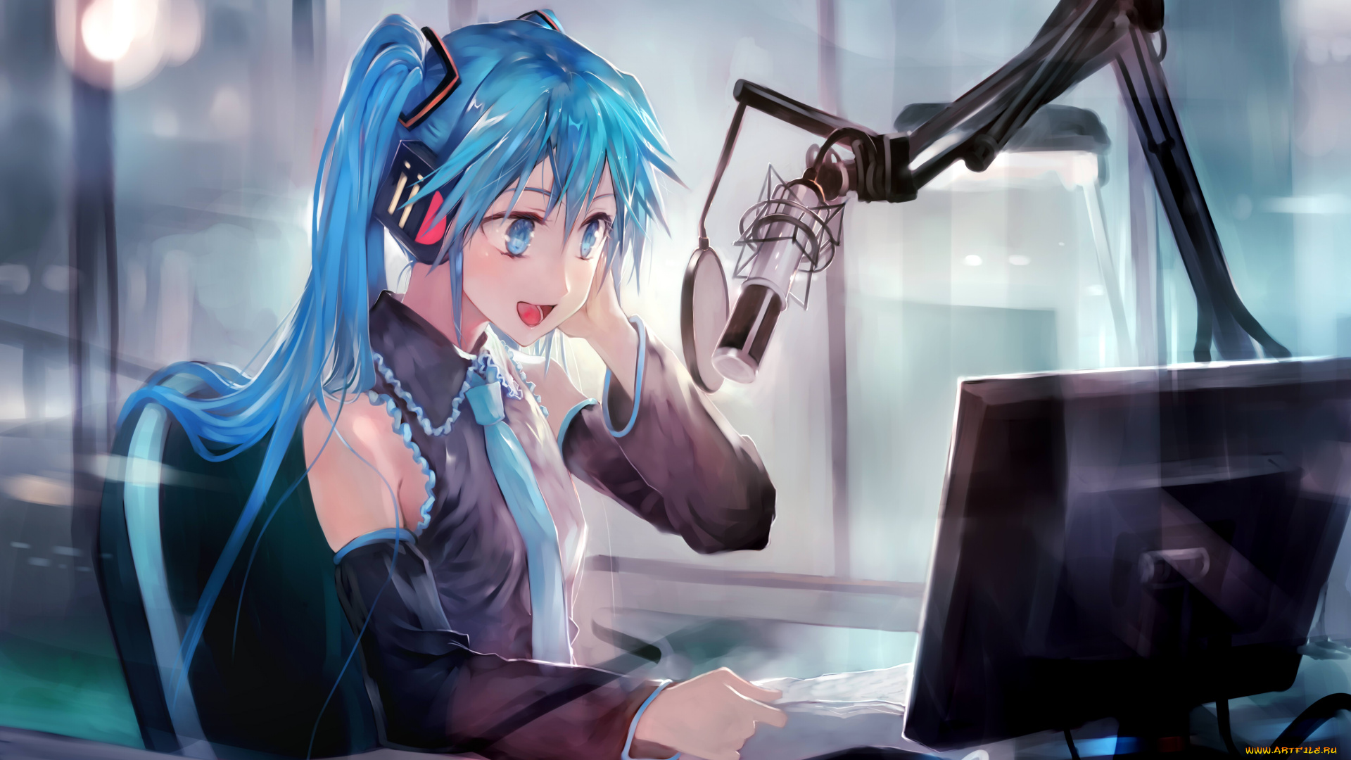 аниме, vocaloid, hatsune, miku