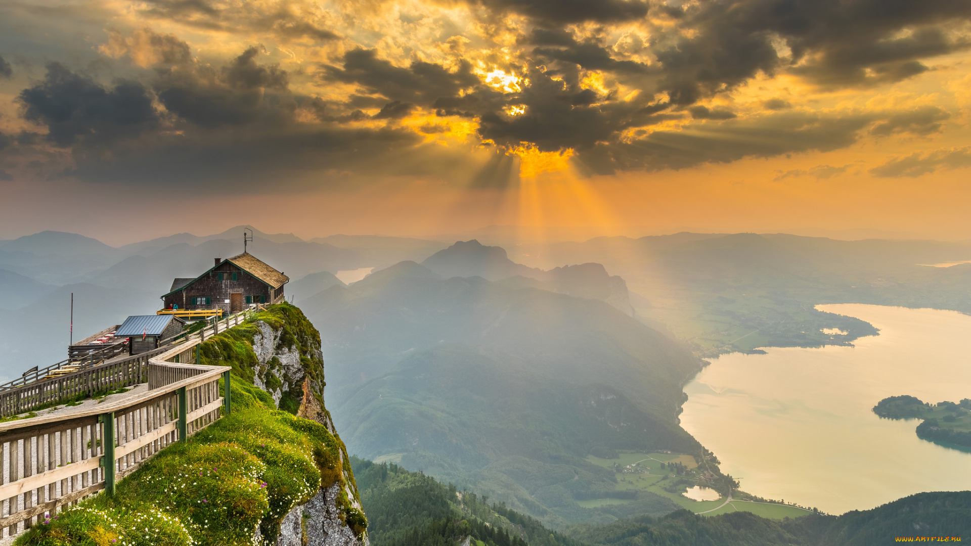 shafbergspitze, города, -, пейзажи, простор