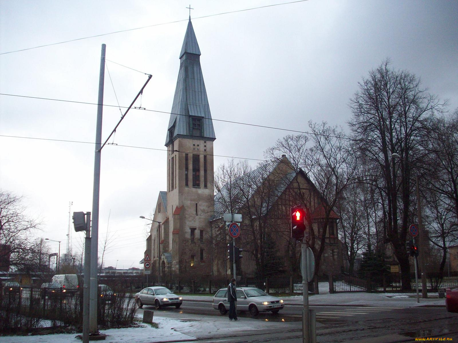 рига, церковь, где, служил, пастор, шлаг, города, латвия