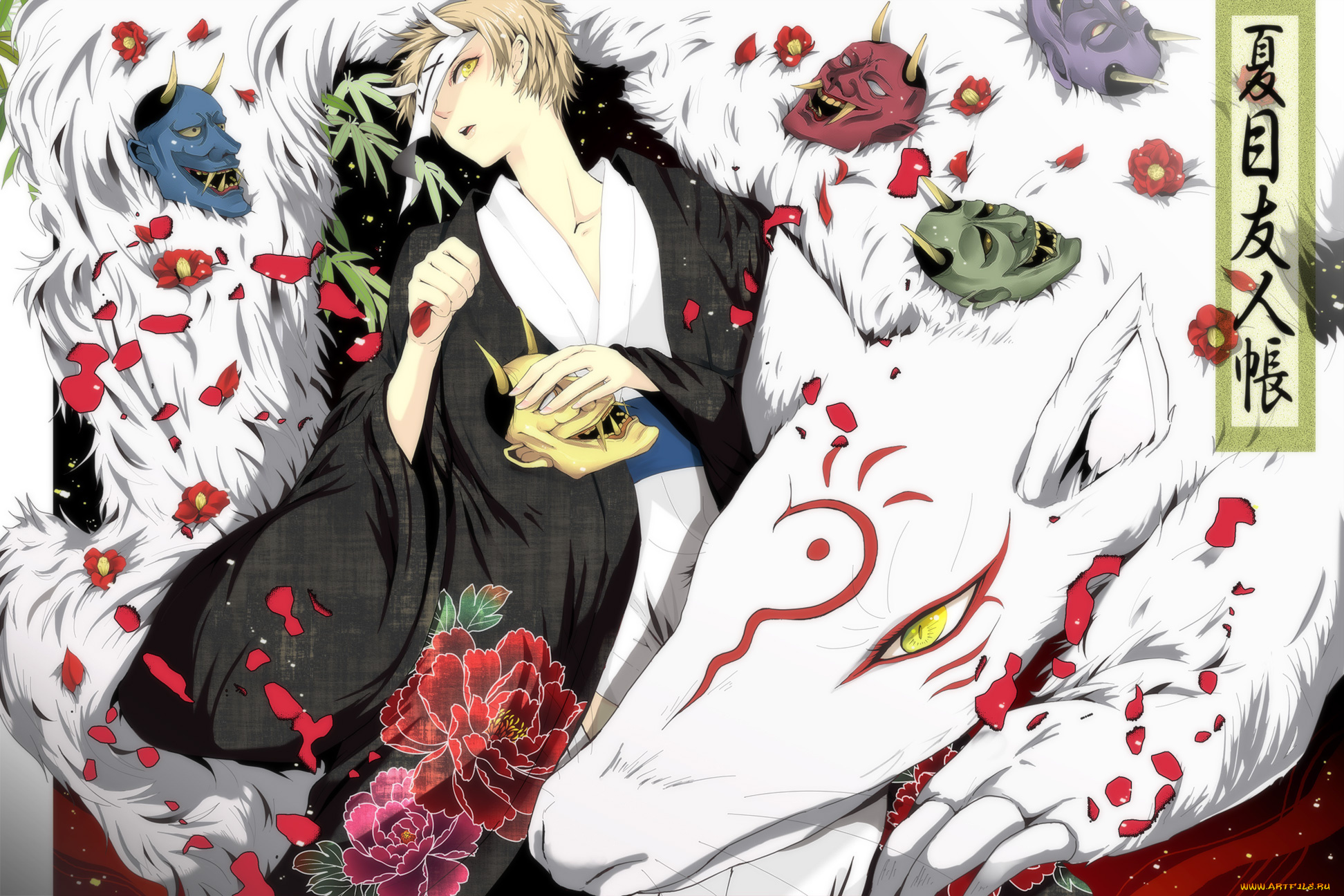 аниме, natsume, yuujinchou, madara, takashi