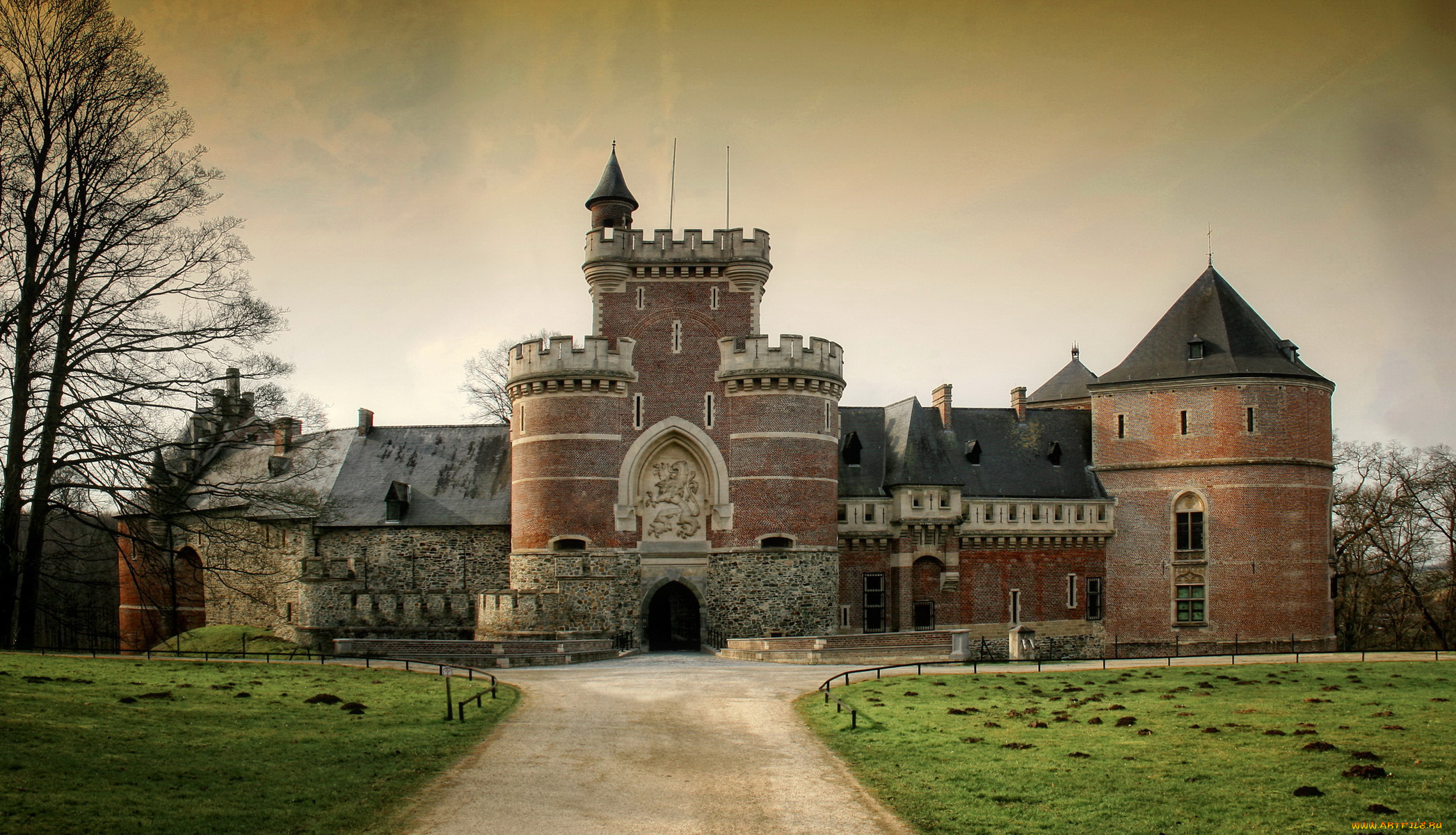 бельгия, gaasbeek, castle, города, дворцы, замки, крепости, замок