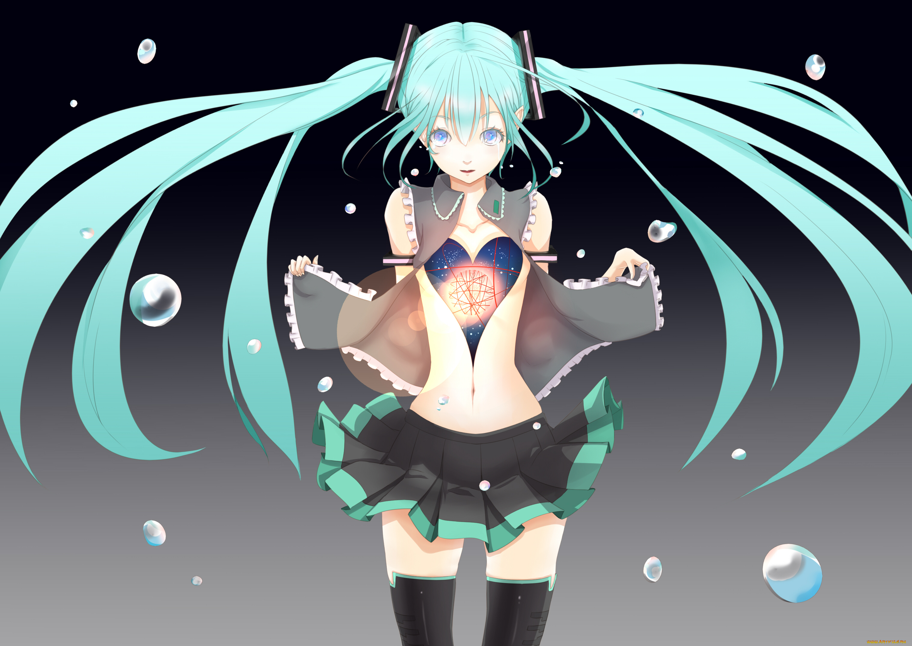 аниме, vocaloid, hatsune, miku