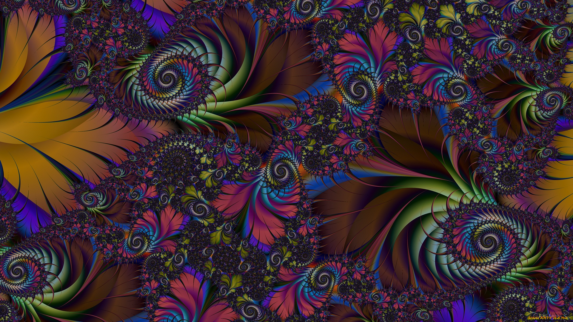 3д, графика, фракталы, , fractal, фон, цвета, узор