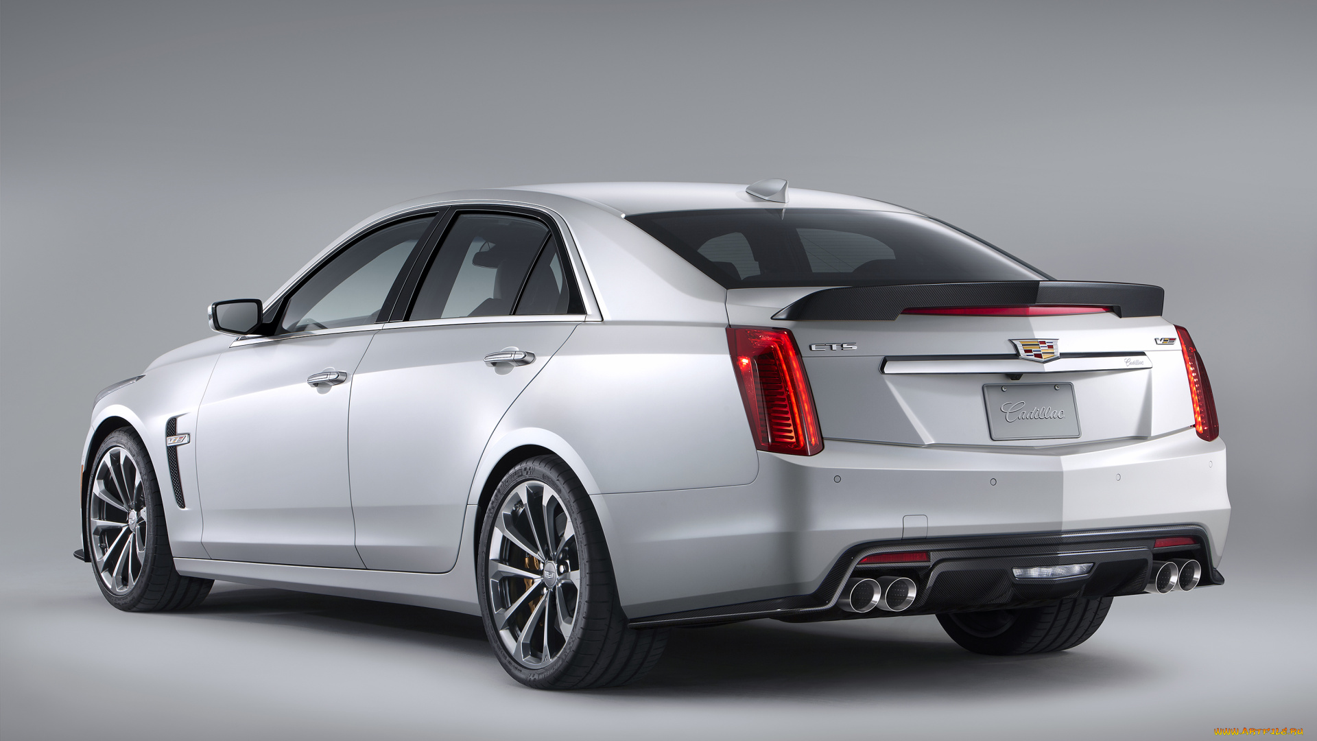 автомобили, cadillac, светлый, cts-v, 2016г