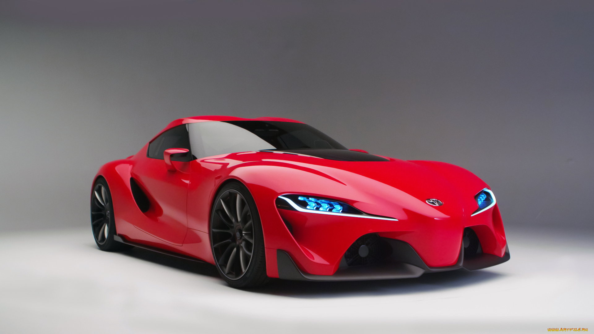 автомобили, toyota, ft-1, concept, 2014г, красный