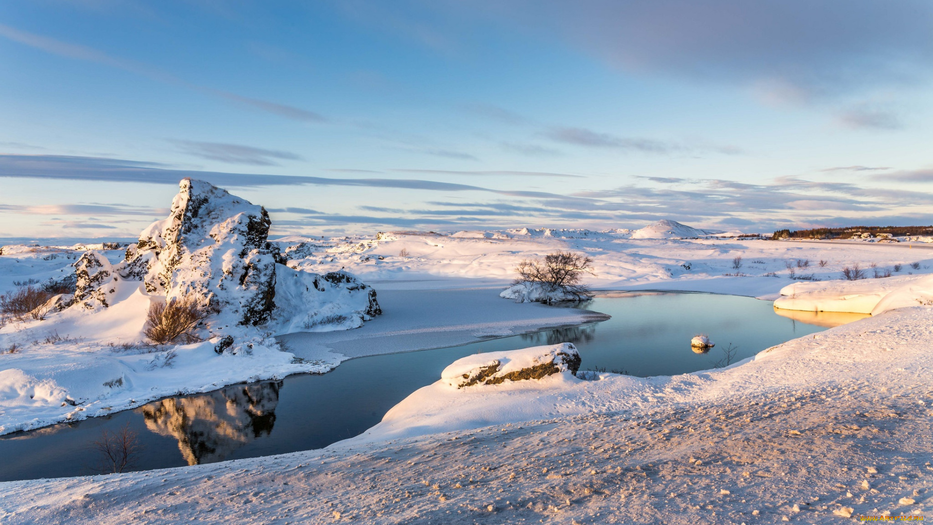 природа, зима, исландия, iceland