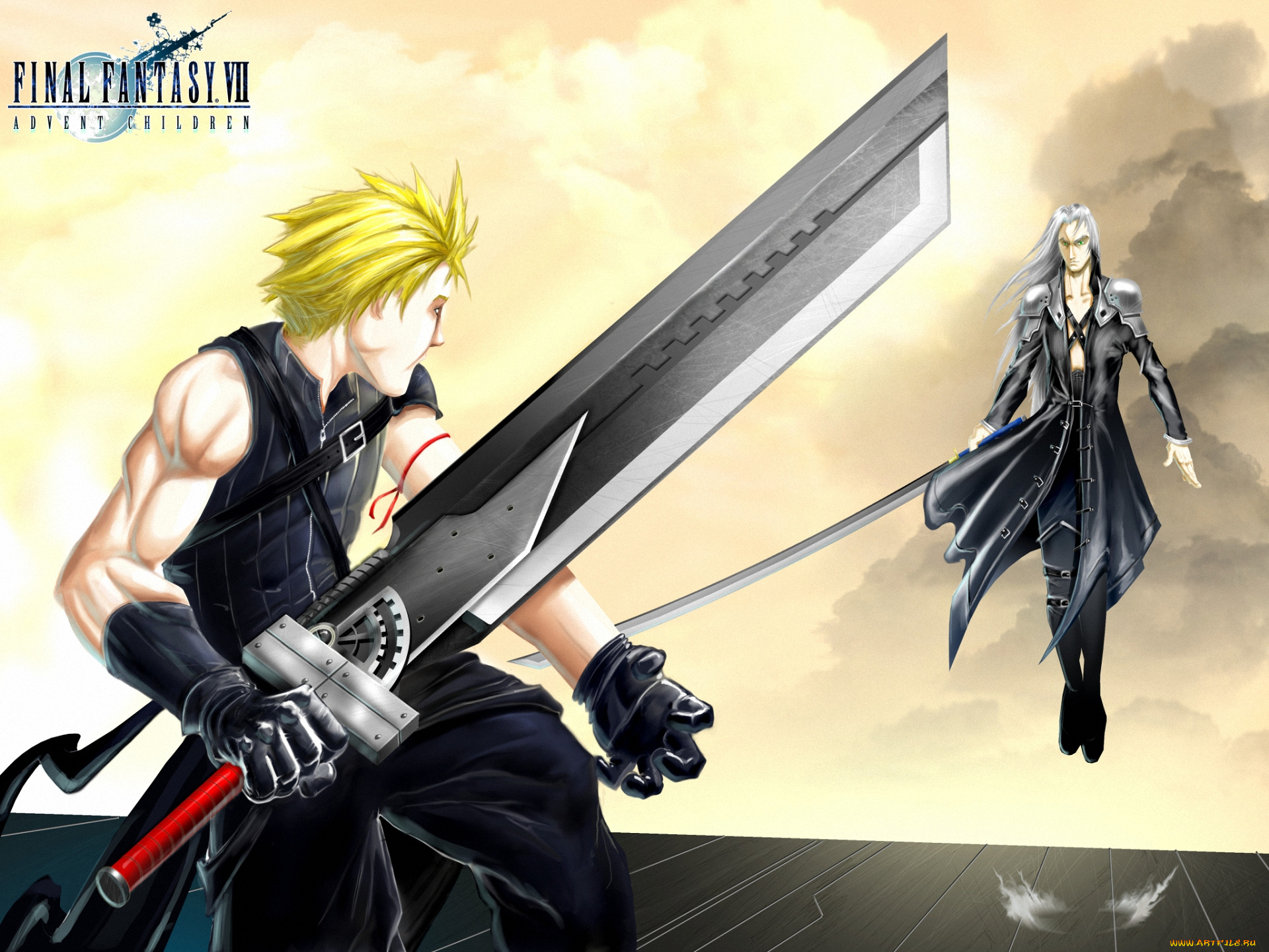 аниме, final, fantasy, воин, sephiroth, меч, strife, оружие, cloud