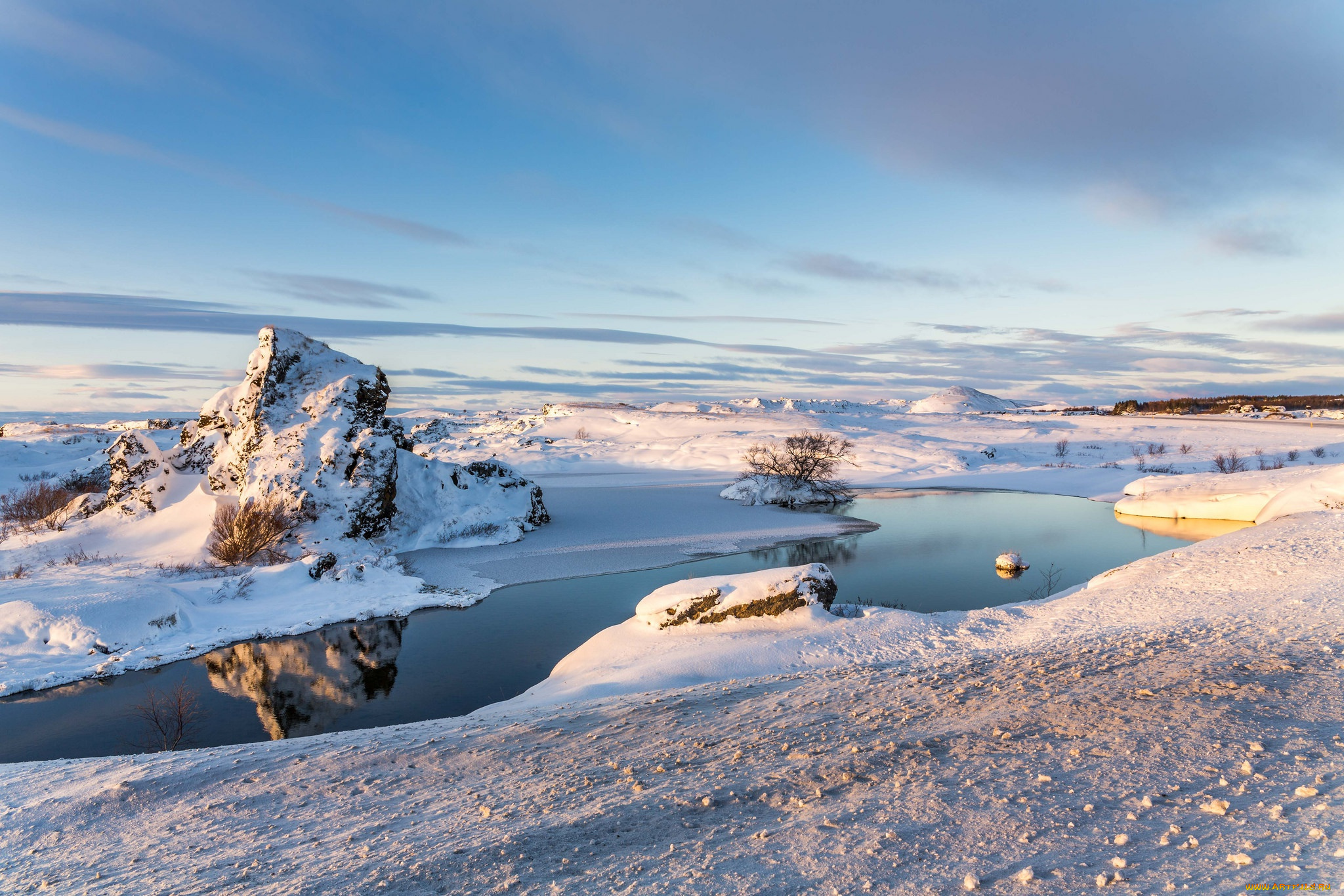 природа, зима, исландия, iceland