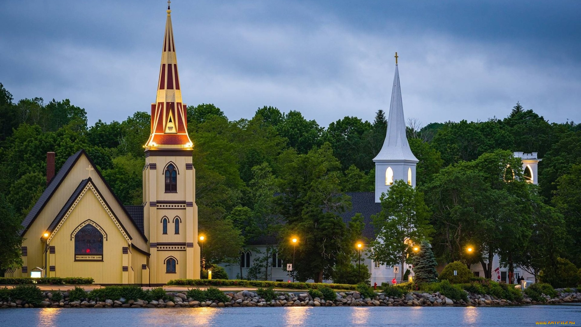 mahone, bay, churches, lunenborg, county, canada, города, -, католические, соборы, , костелы, , аббатства, mahone, bay, churches, lunenborg, county