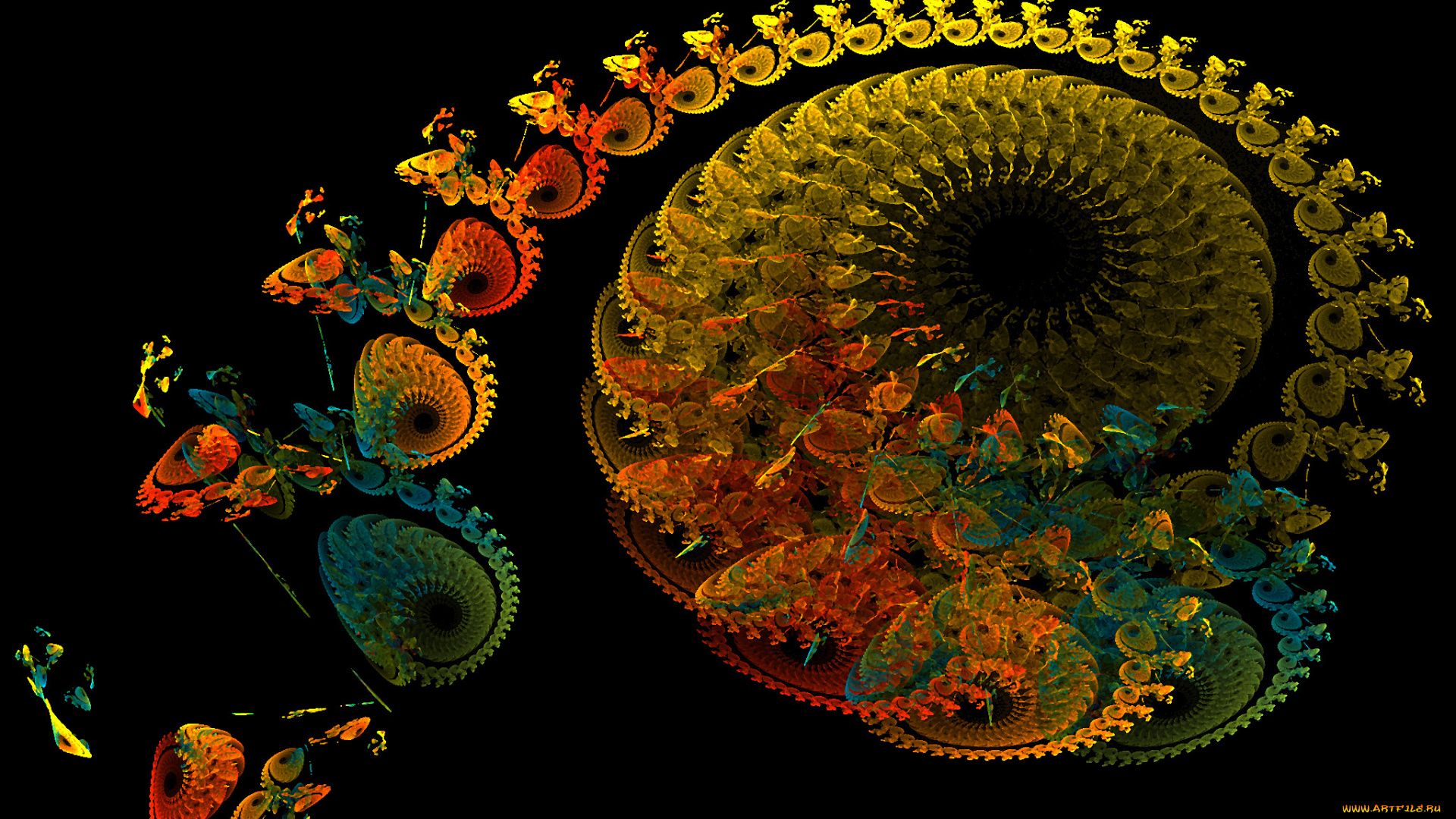 3д, графика, fractal, фракталы, фон, фрактал, узор