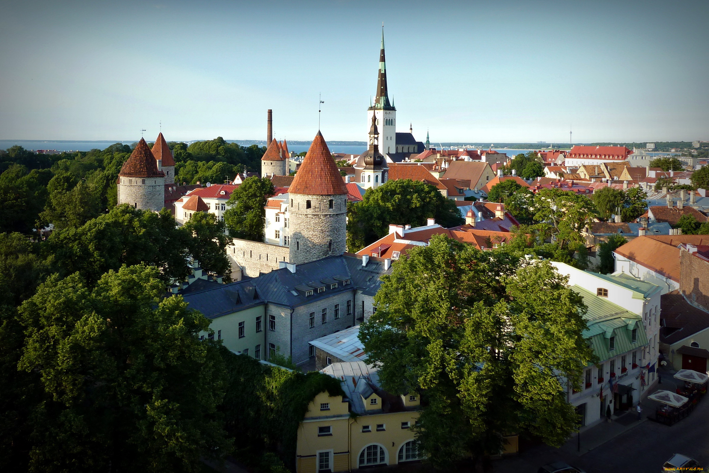 таллинн, эстония, города, таллин, старинные, здания, башни
