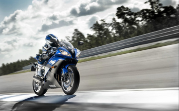 Картинка спорт мотоспорт yamaha r6 трек гонка