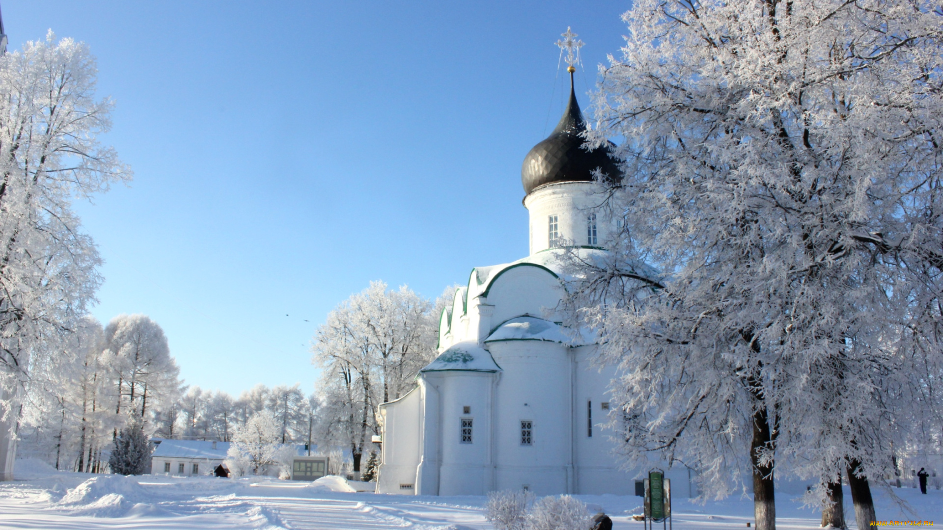города, -, православные, церкви, , монастыри, зима, россия, снег, купола