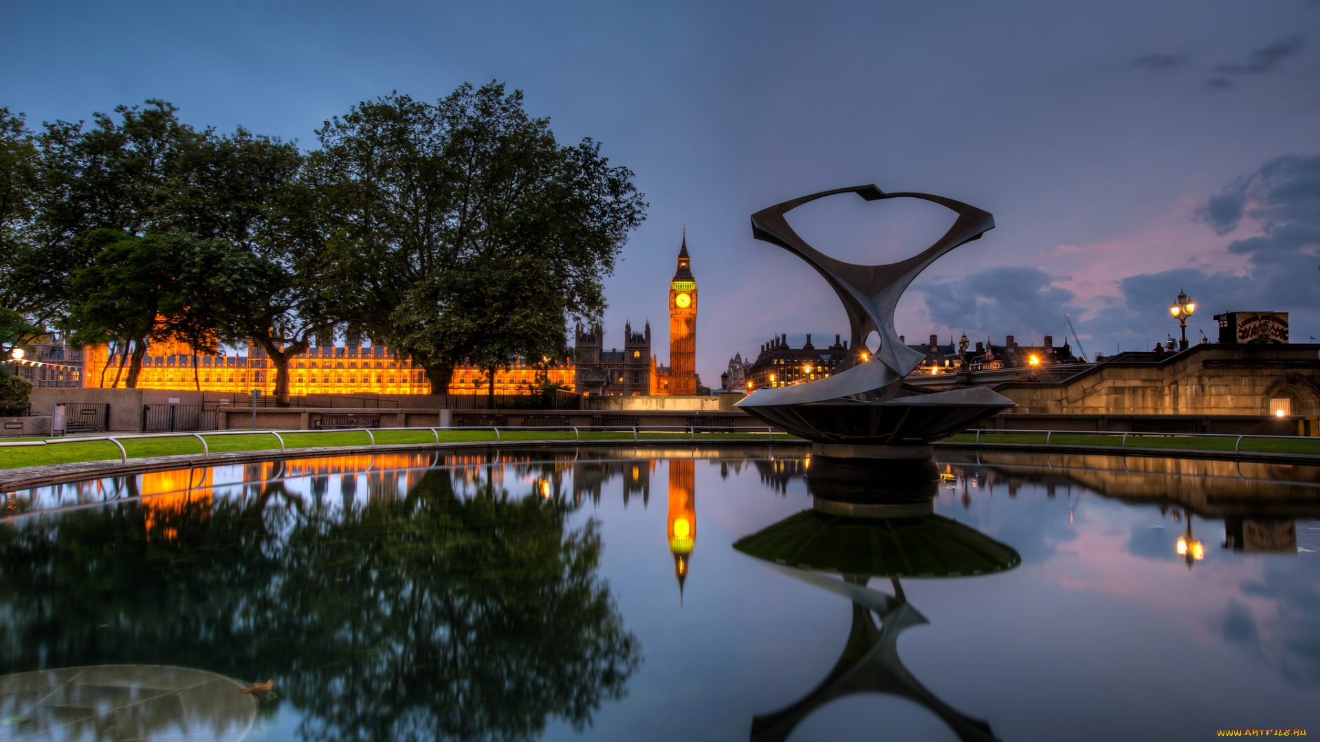 города, лондон, , великобритания, big, ben, uk, ночь, night, лондон, англия, england, london