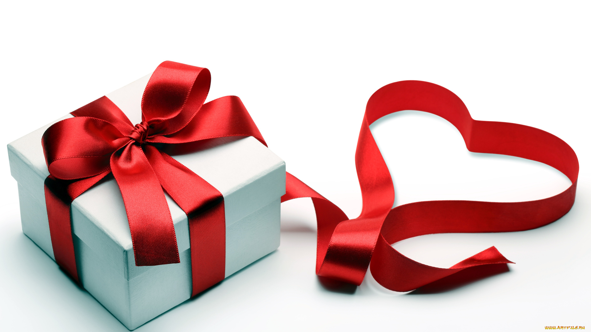 праздничные, подарки, и, коробочки, красный, лента, подарок, коробка, бант